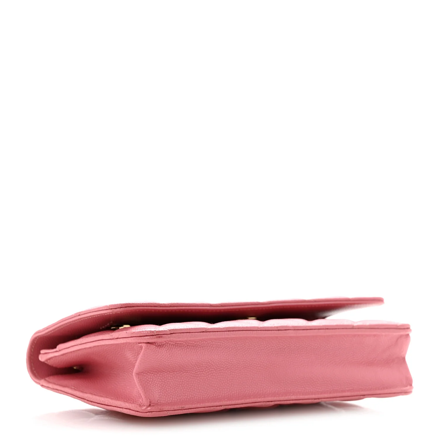 Caviar Quilted Wallet on Chain WOC Pink - Top Club