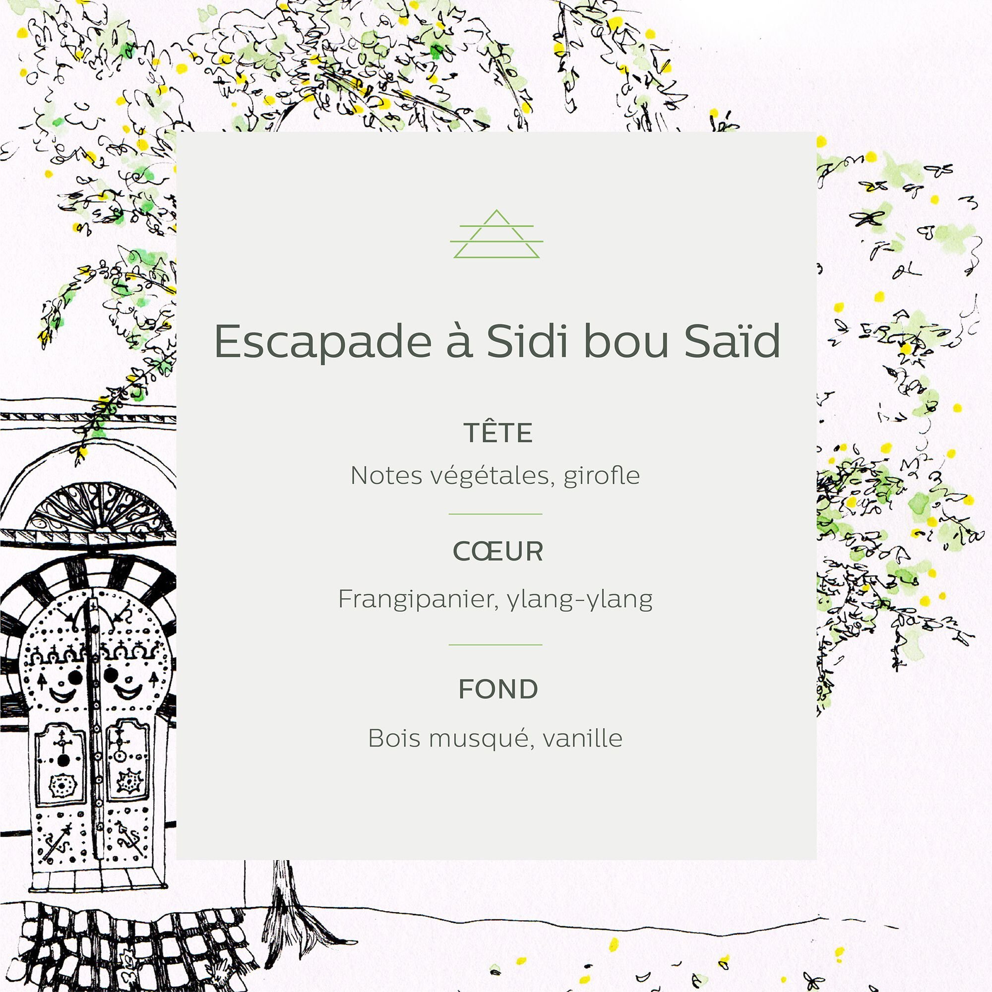 ESCAPADES - Vaporisateur senteur balade à Sidi Bou Saïd 50ml