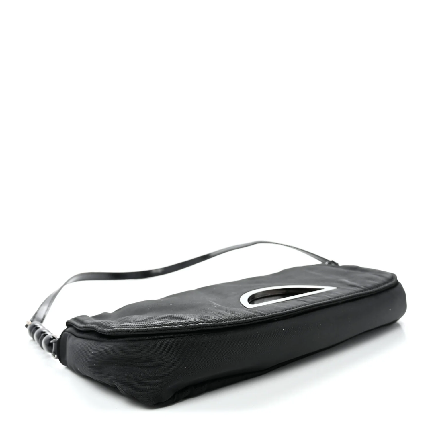 Nylon Malice Shoulder Bag Black - Top Club