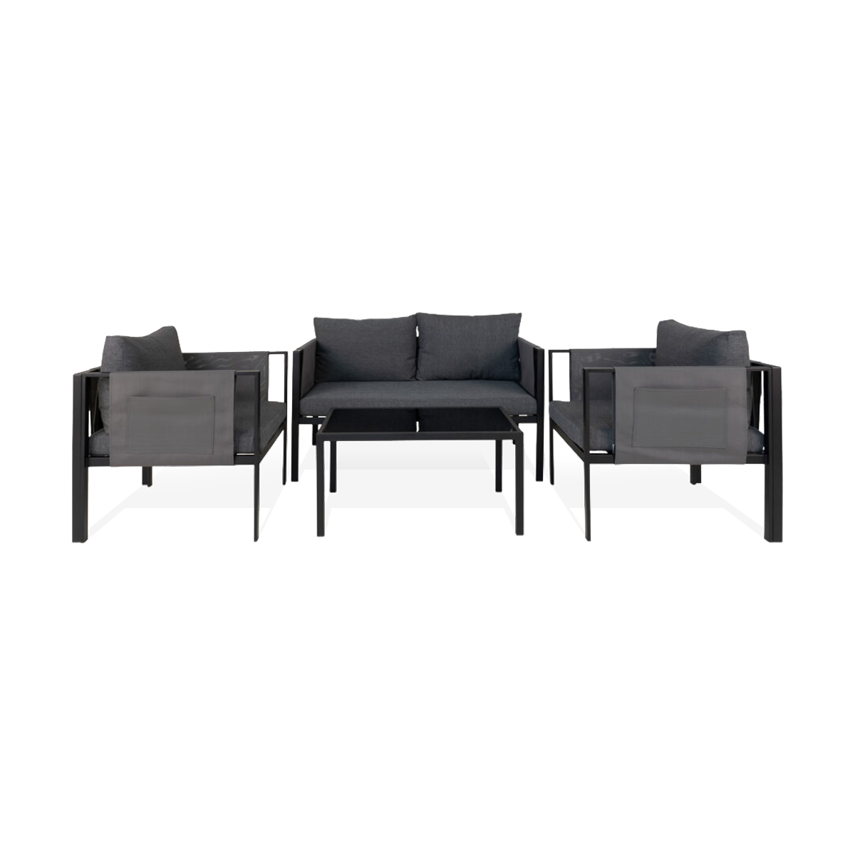 Loungeset Fardau donkergrijs