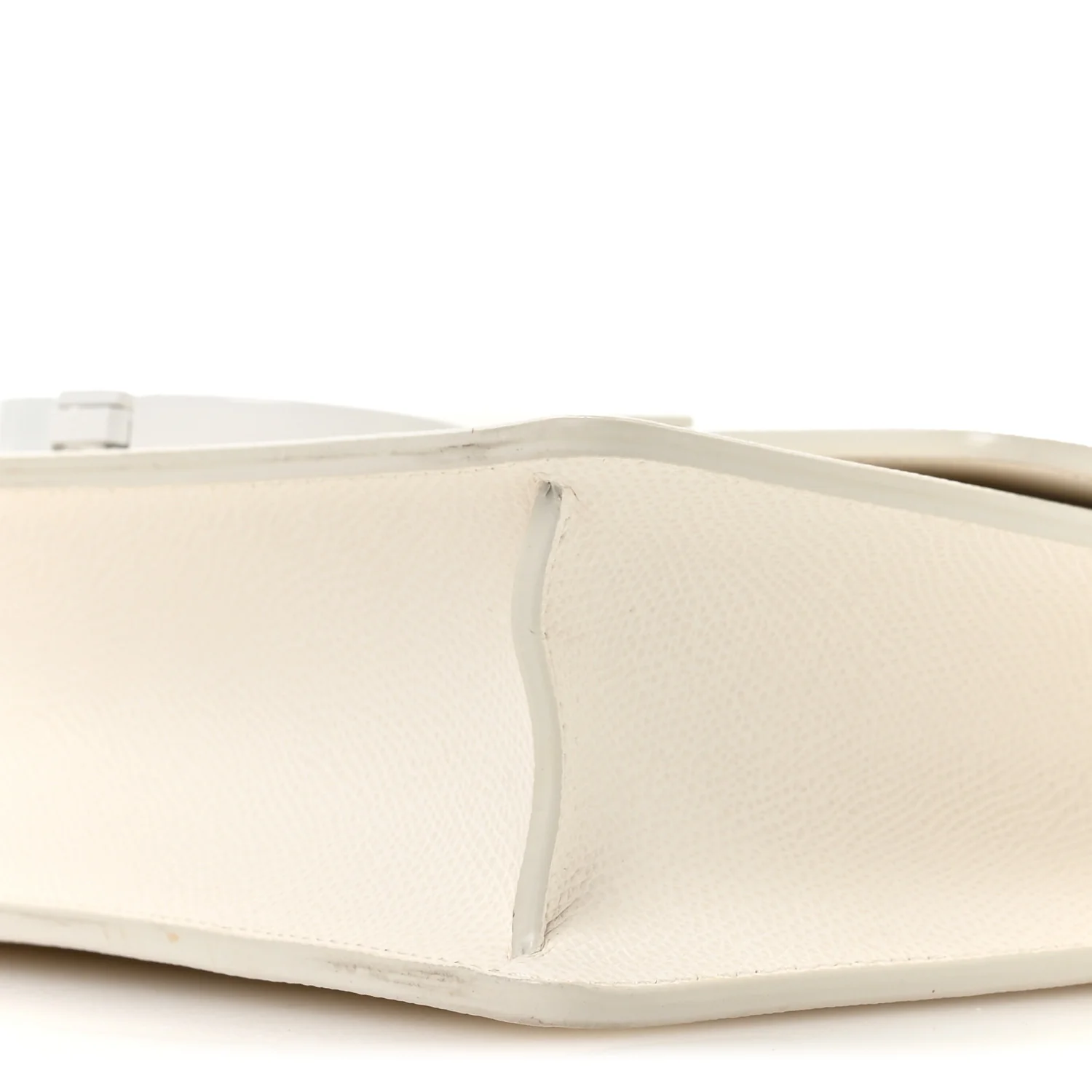 Ultra Matte Grained Calfskin 30 Montaigne Flap Bag White - Top Club