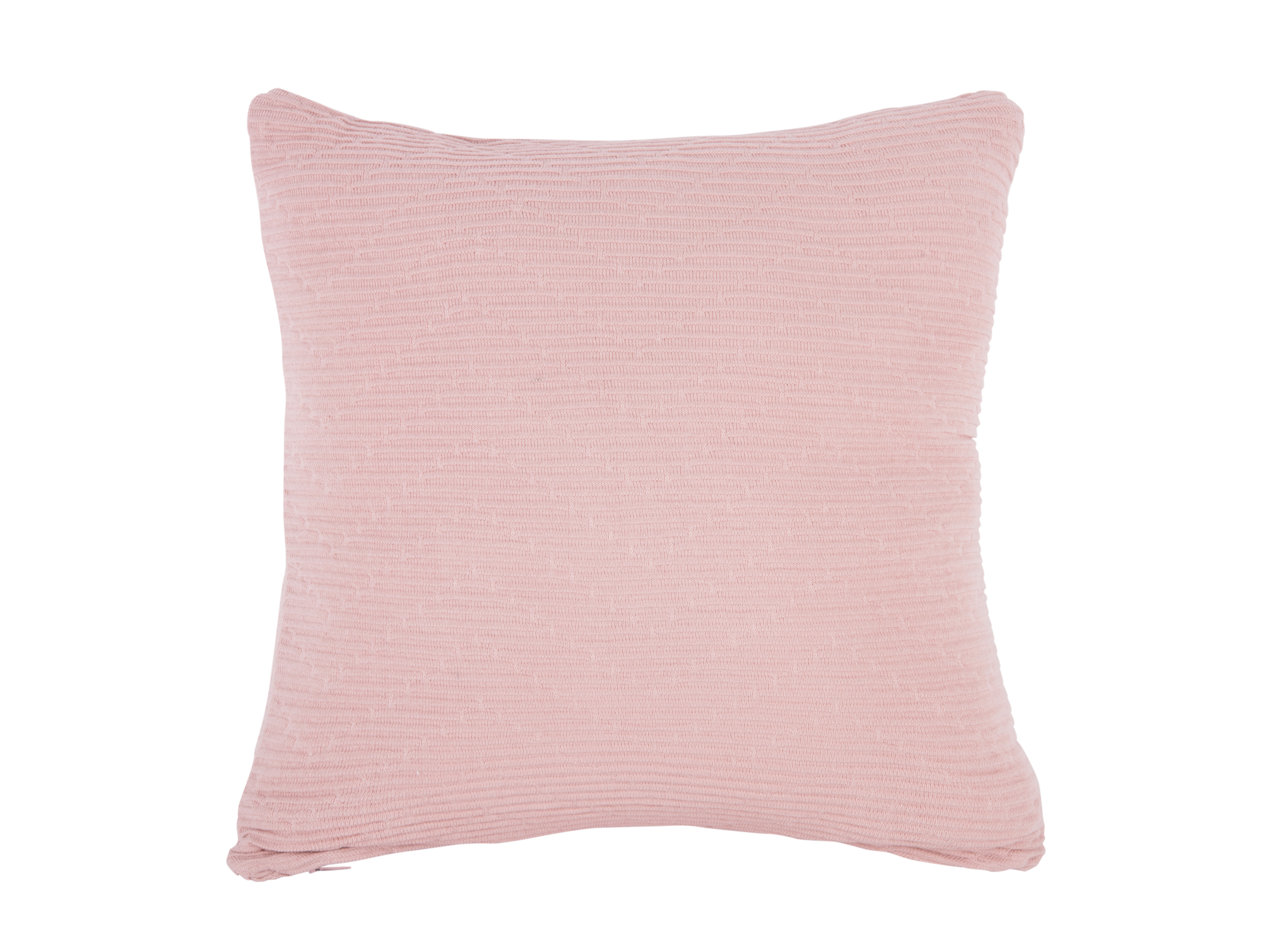 Cushion Zigzag knitted cotton soft pink