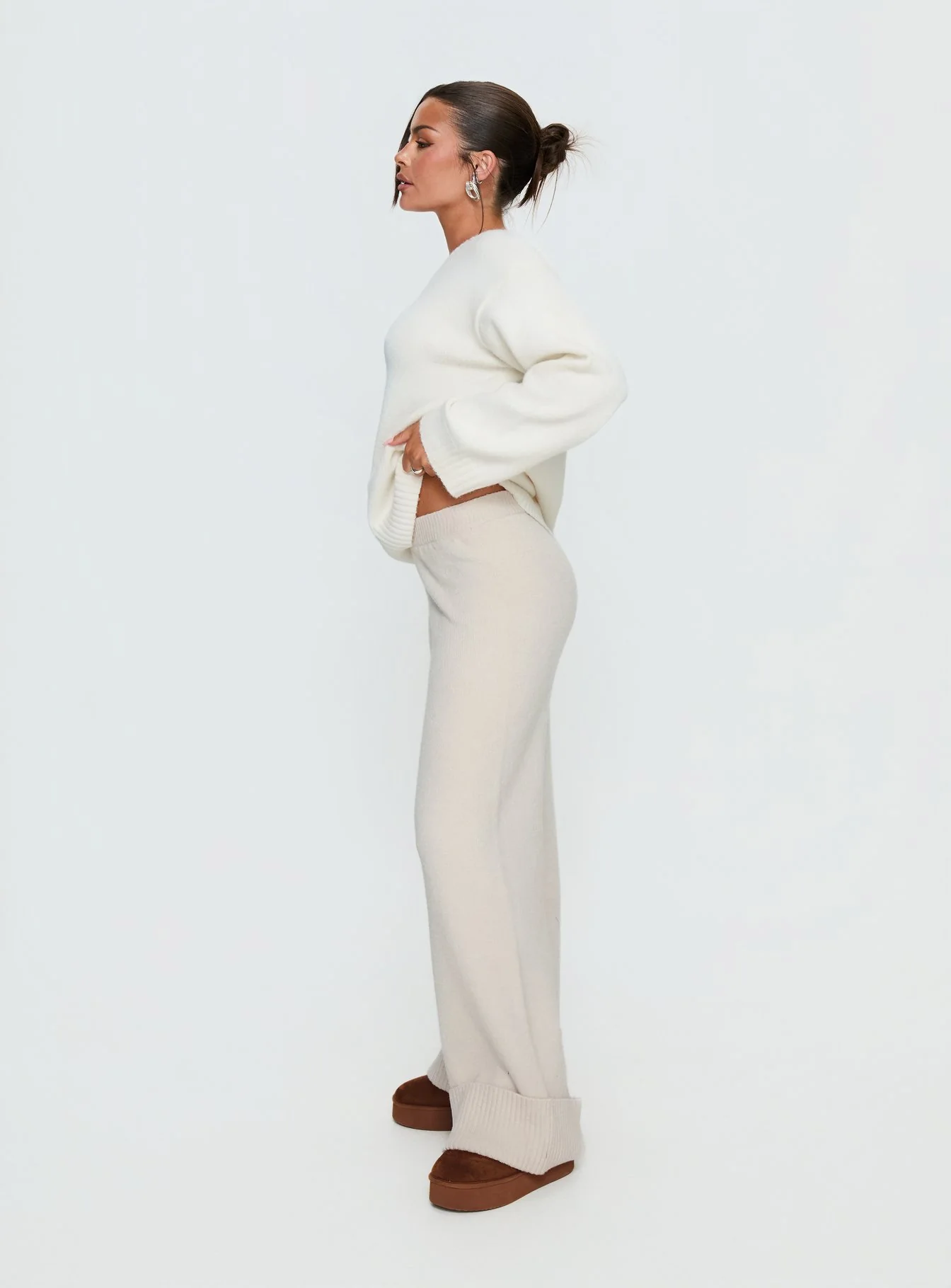 Shinead Cuffed Pants White