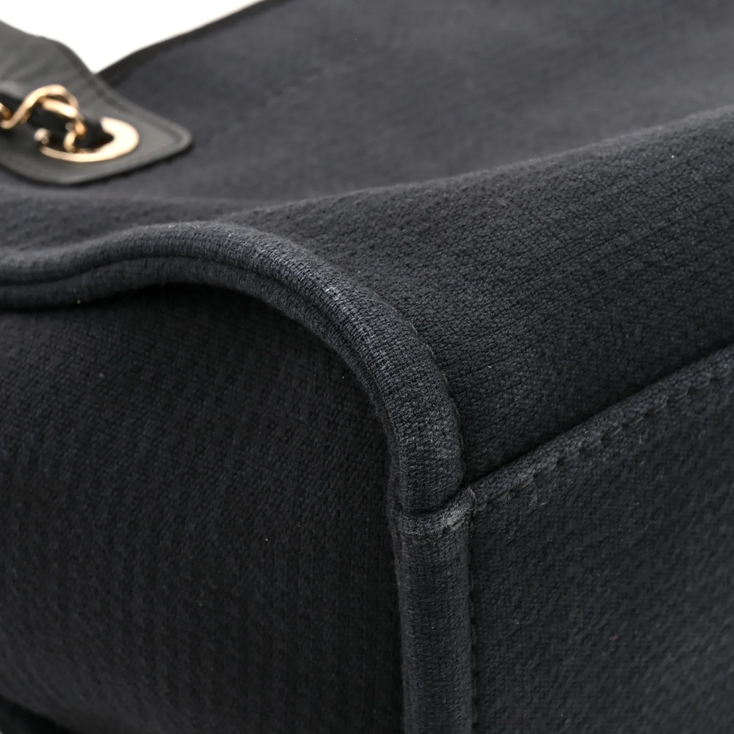 Mixed Fibers Small Deauville Tote Black - Top Club
