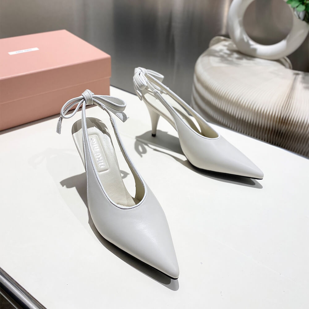 MiuMiu Nappa leather slingback pumps - Top Club
