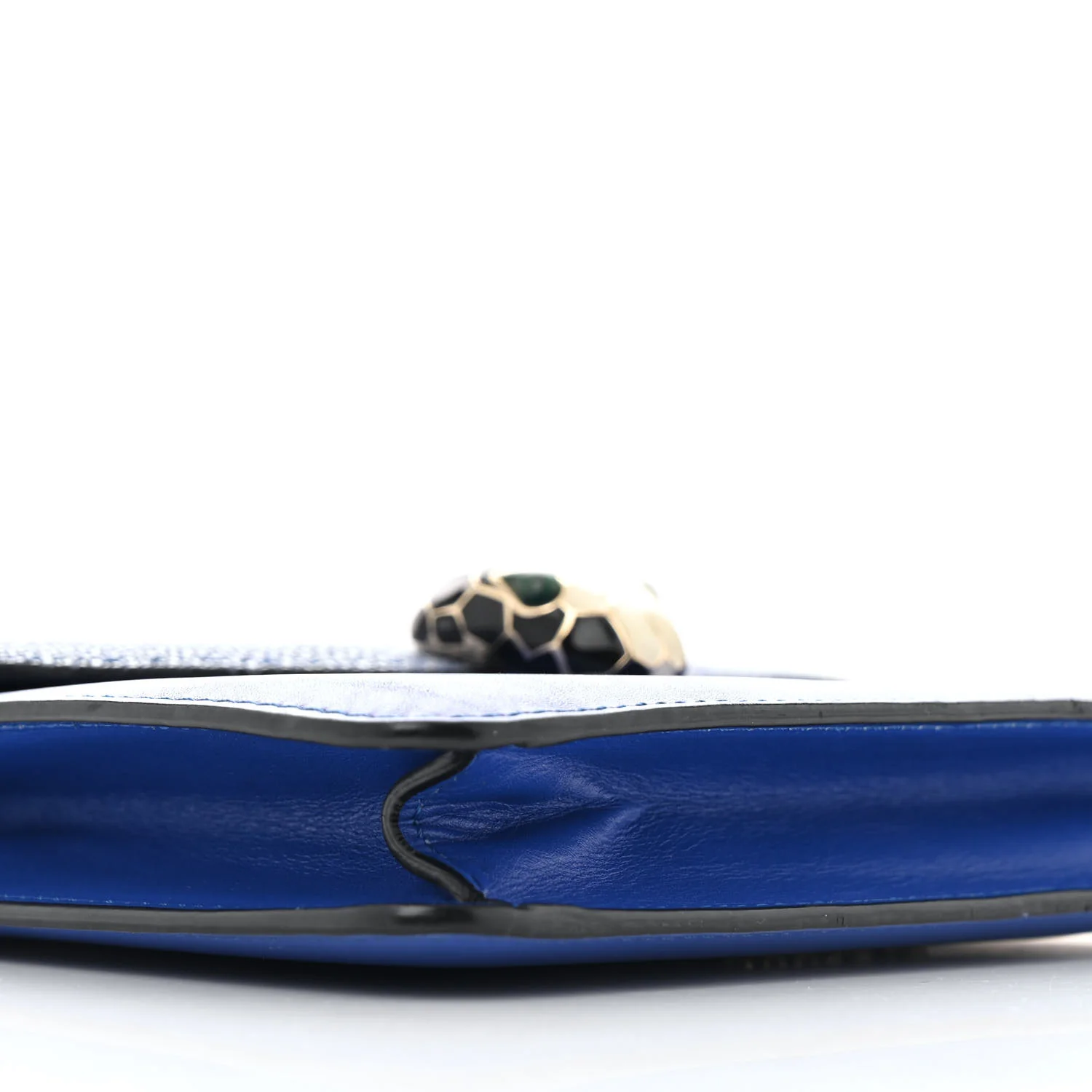 Galuchat Calfskin Serpenti Forever Crossbody Bag Blue - Top Club