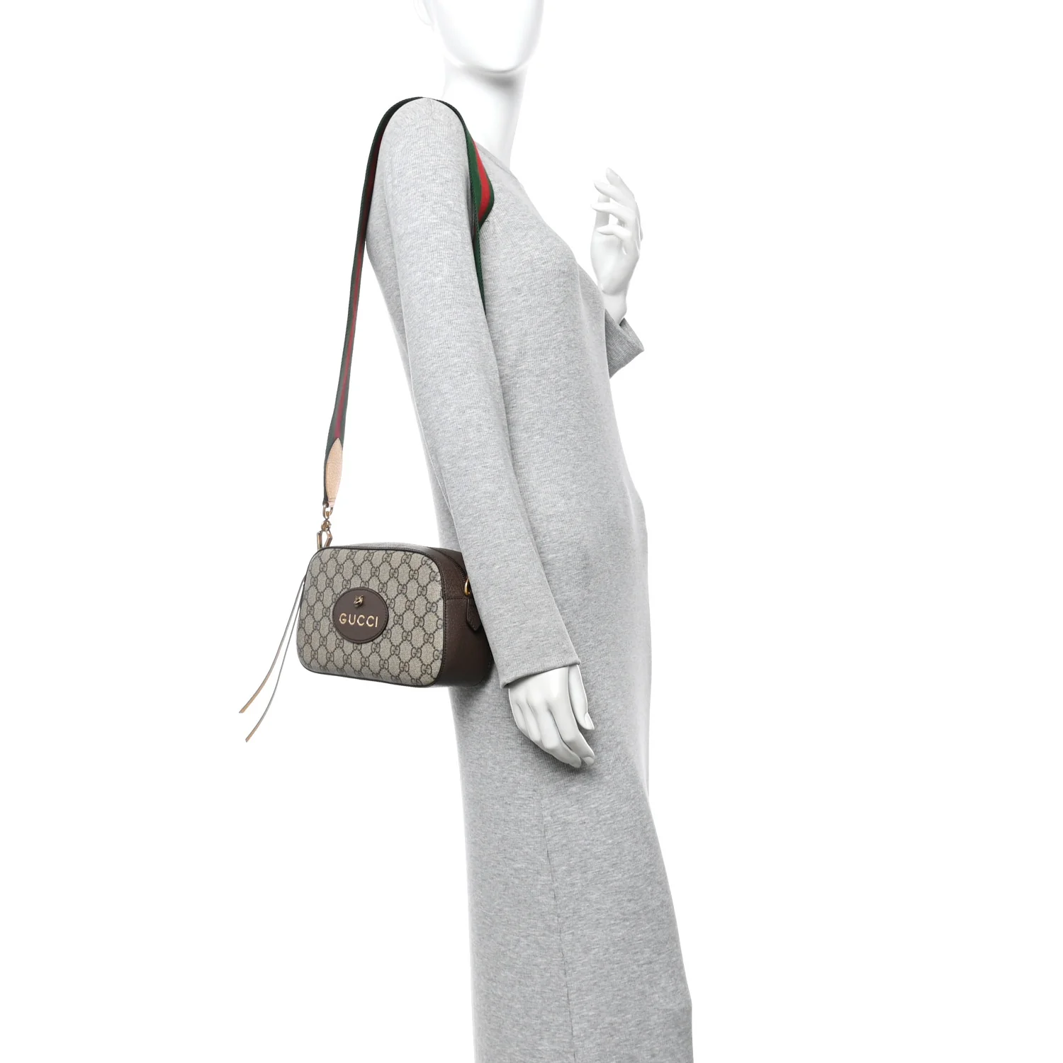 GG Supreme Monogram Web Neo Vintage Shoulder Bag Beige New Acero Crop - Top Club