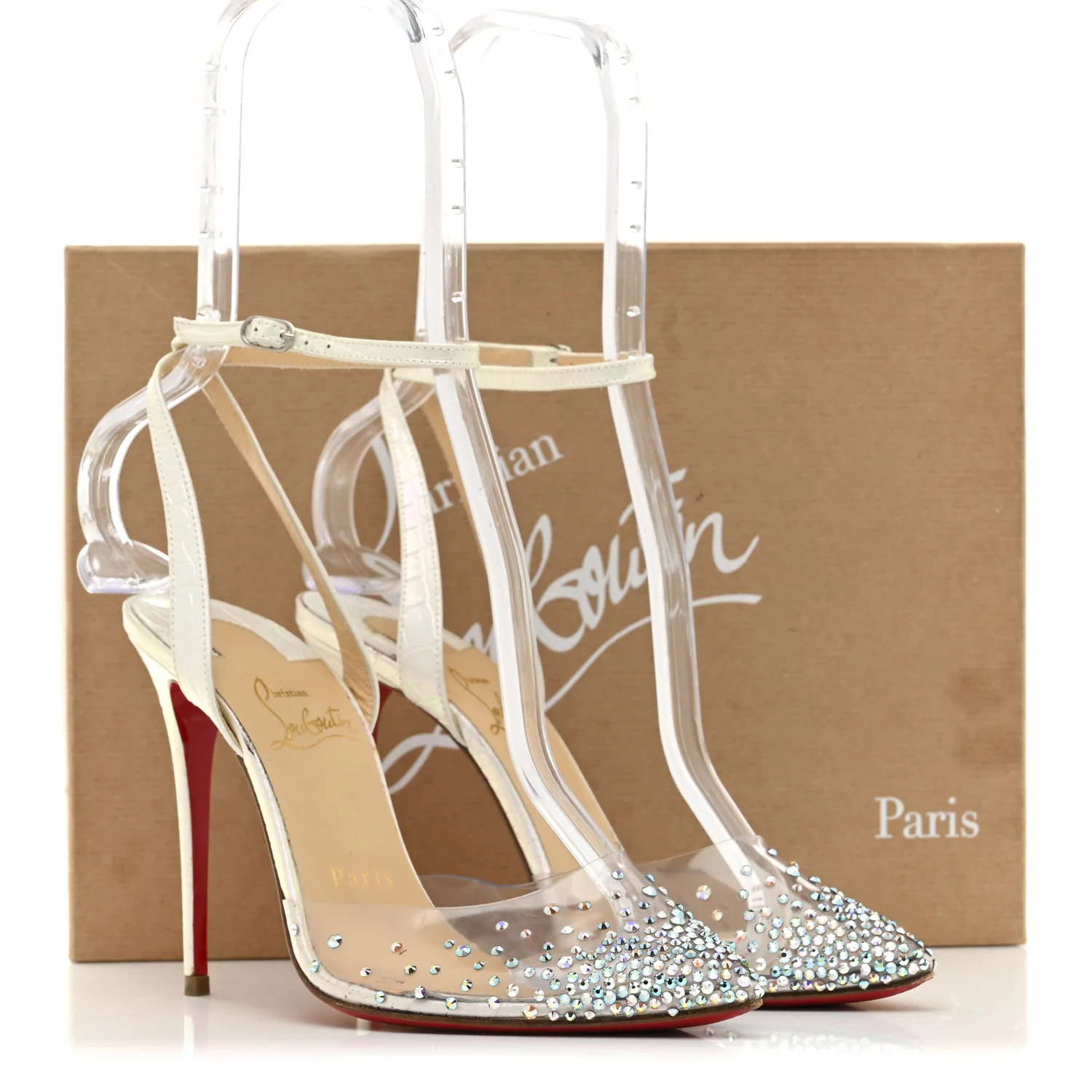 PVC Calf Alicoco Spikaqueen 100 Pumps 36.5 White - Top Club