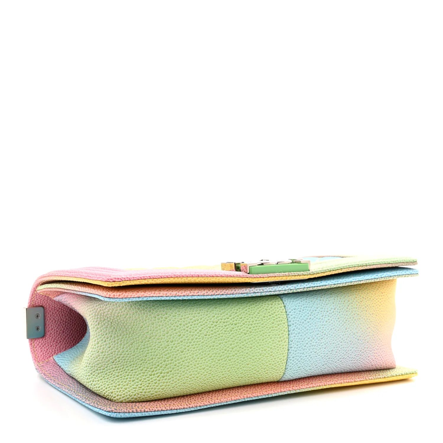 Caviar Quilted Medium Cuba Rainbow Boy Flap Multicolor - Top Club
