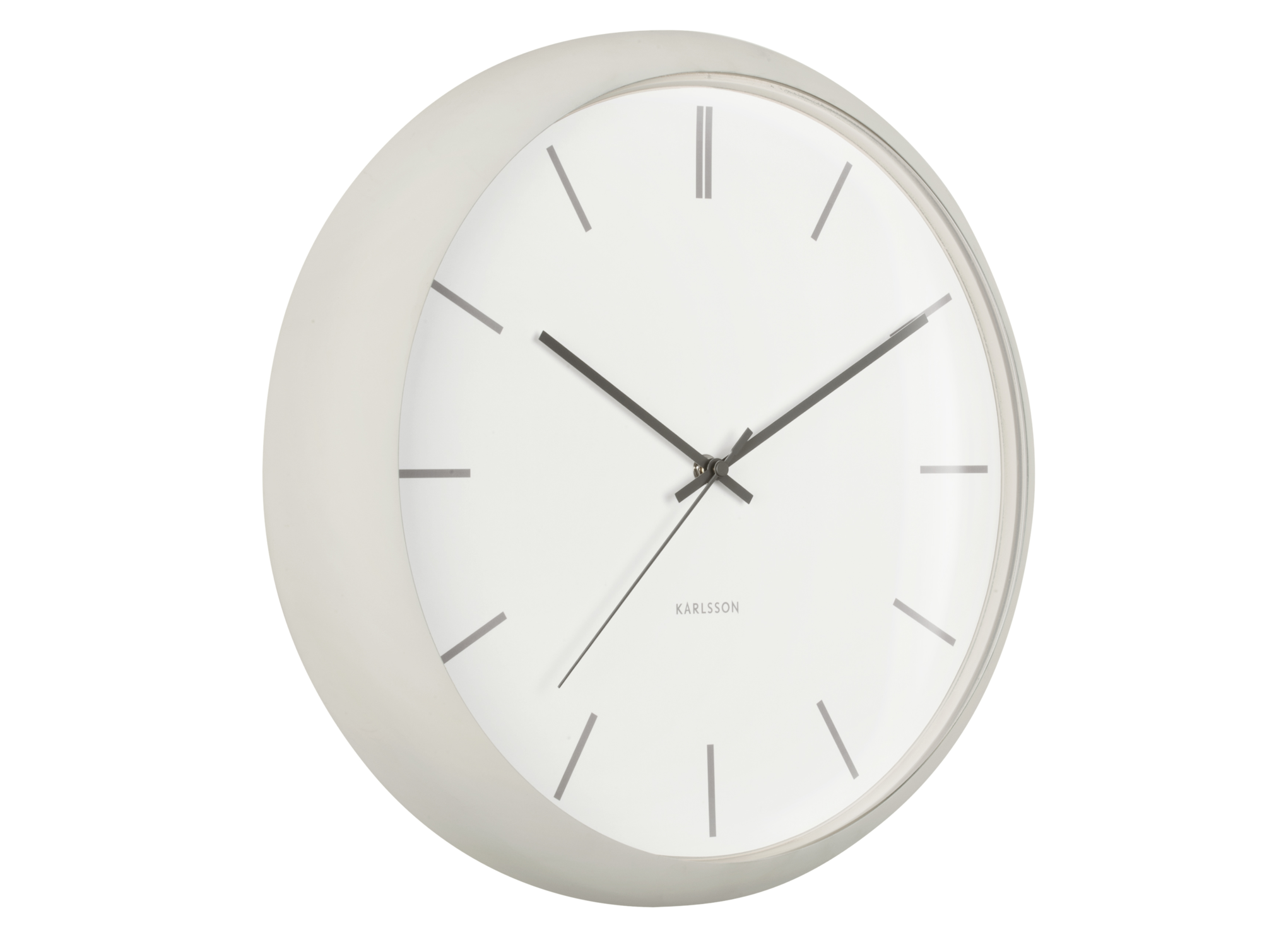 Wall clock Nirvana Globe warm grey