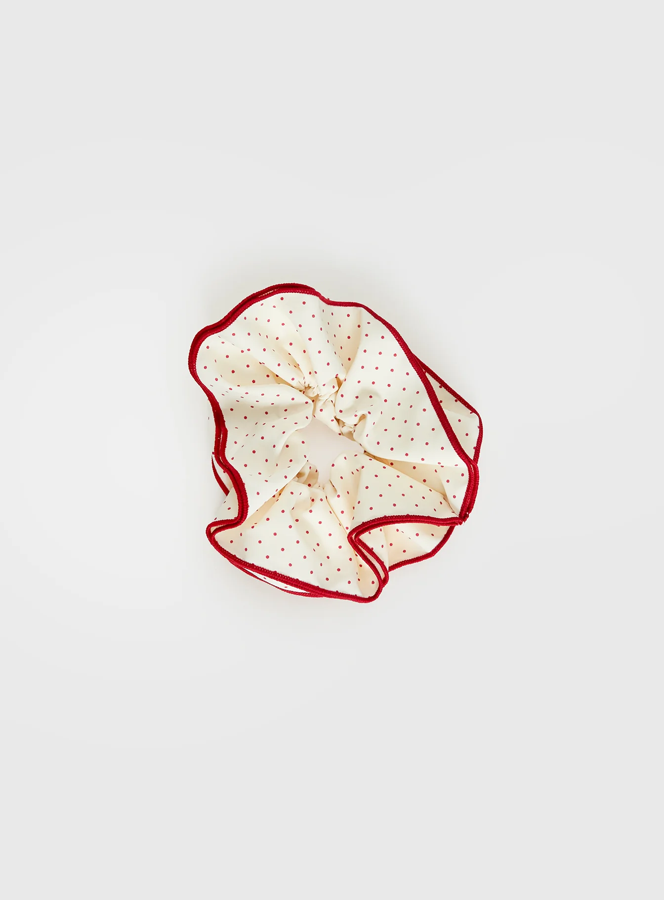 Dovie Frill Scrunchie Red / White Polka Dot
