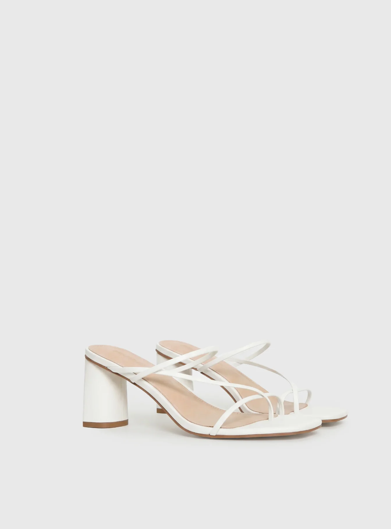 The Becka Heels White