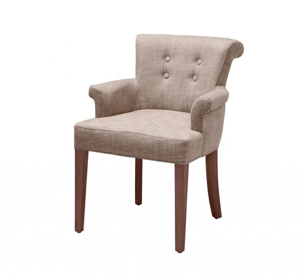 Luxury chair with armrest camel brown - luxury collection