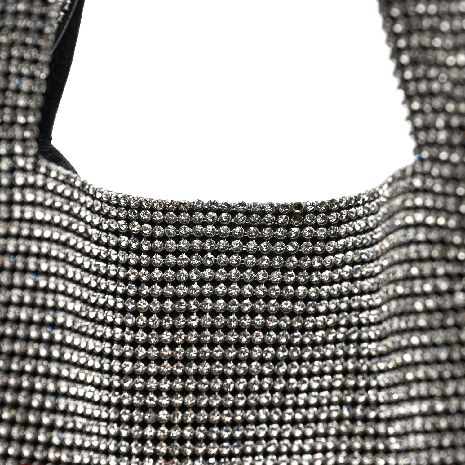 Crystal Wanglock Mini Shopper Silver - Top Club