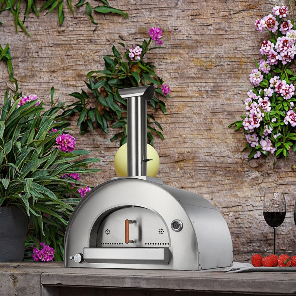 Tabletop Metal Pizza Gas & Wood Pizza Oven