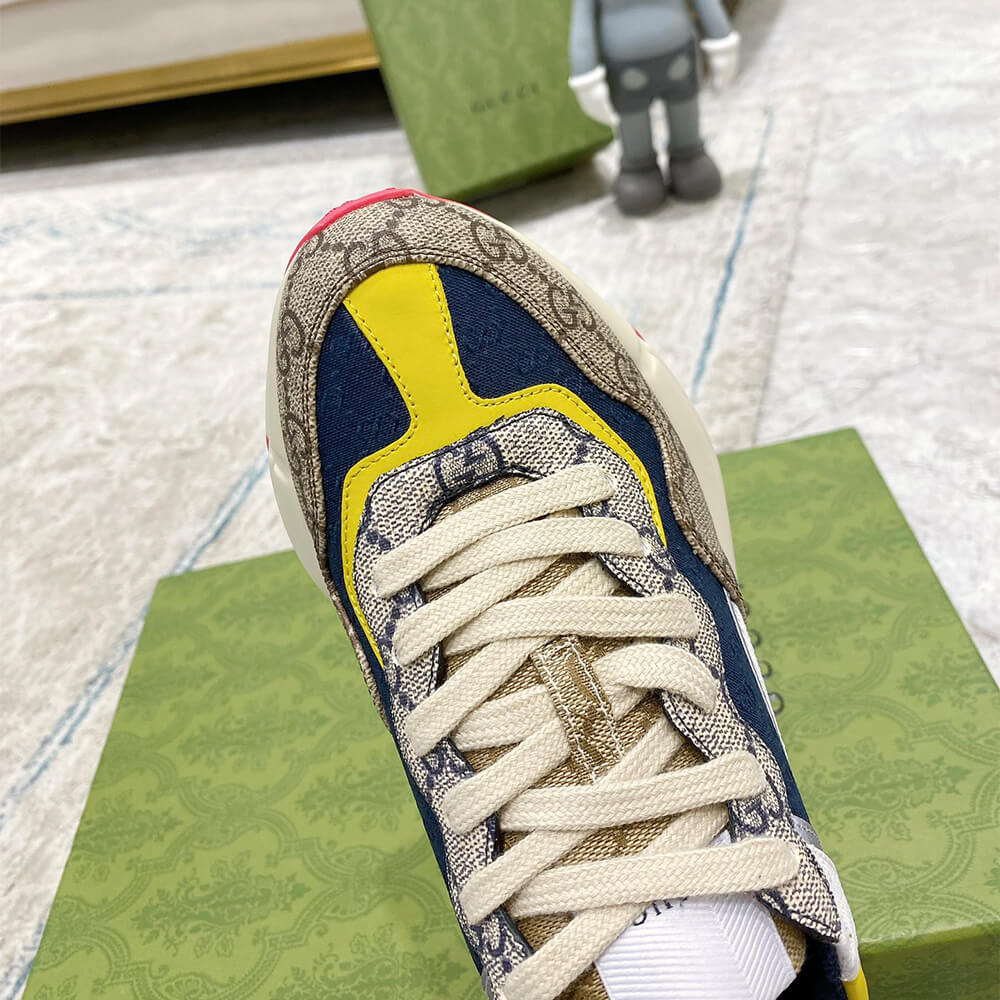 Gucci Multicolor GG Supreme Rhyton Sneaker - Top Club