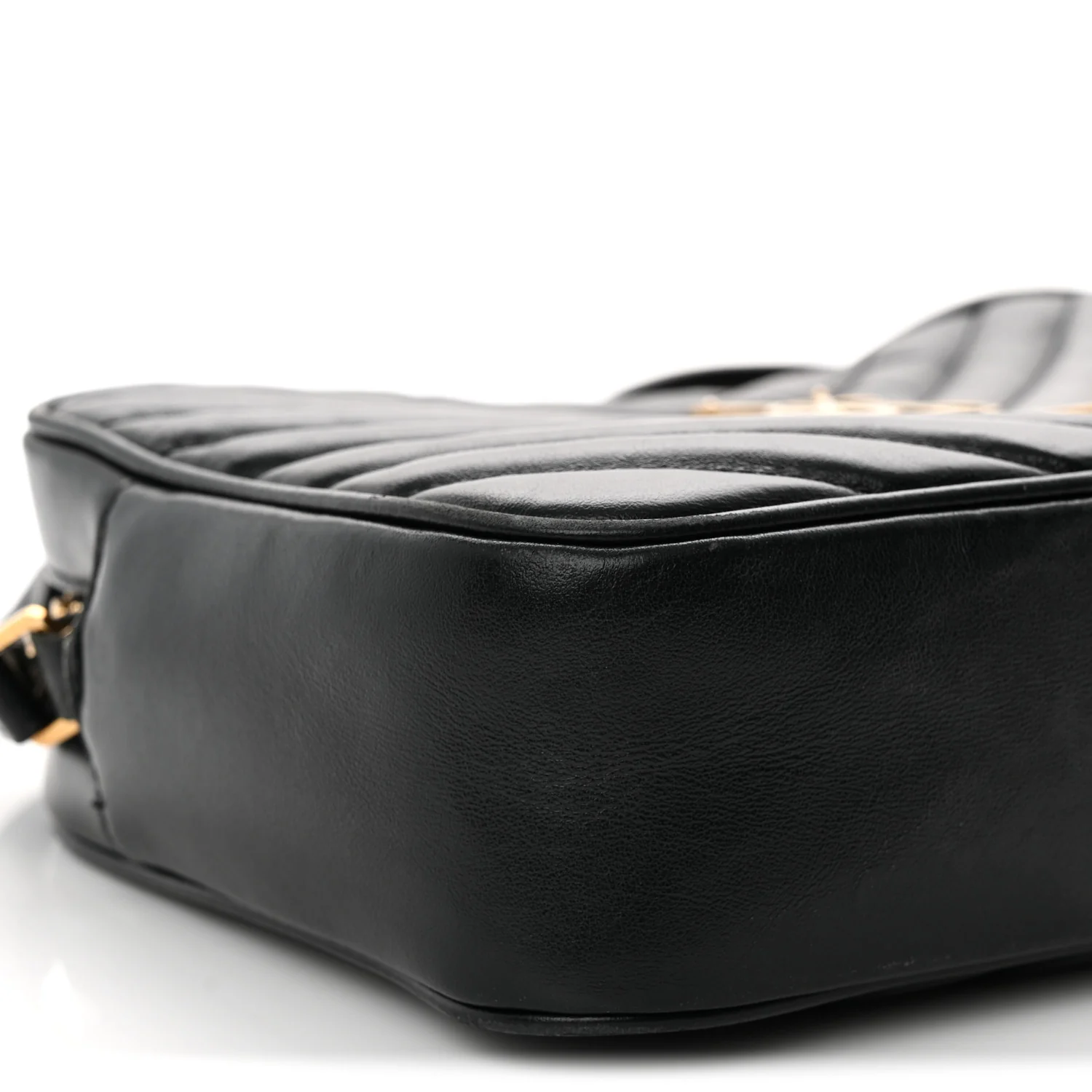 Calfskin Matelasse Monogram Lou Camera Bag Black - Top Club