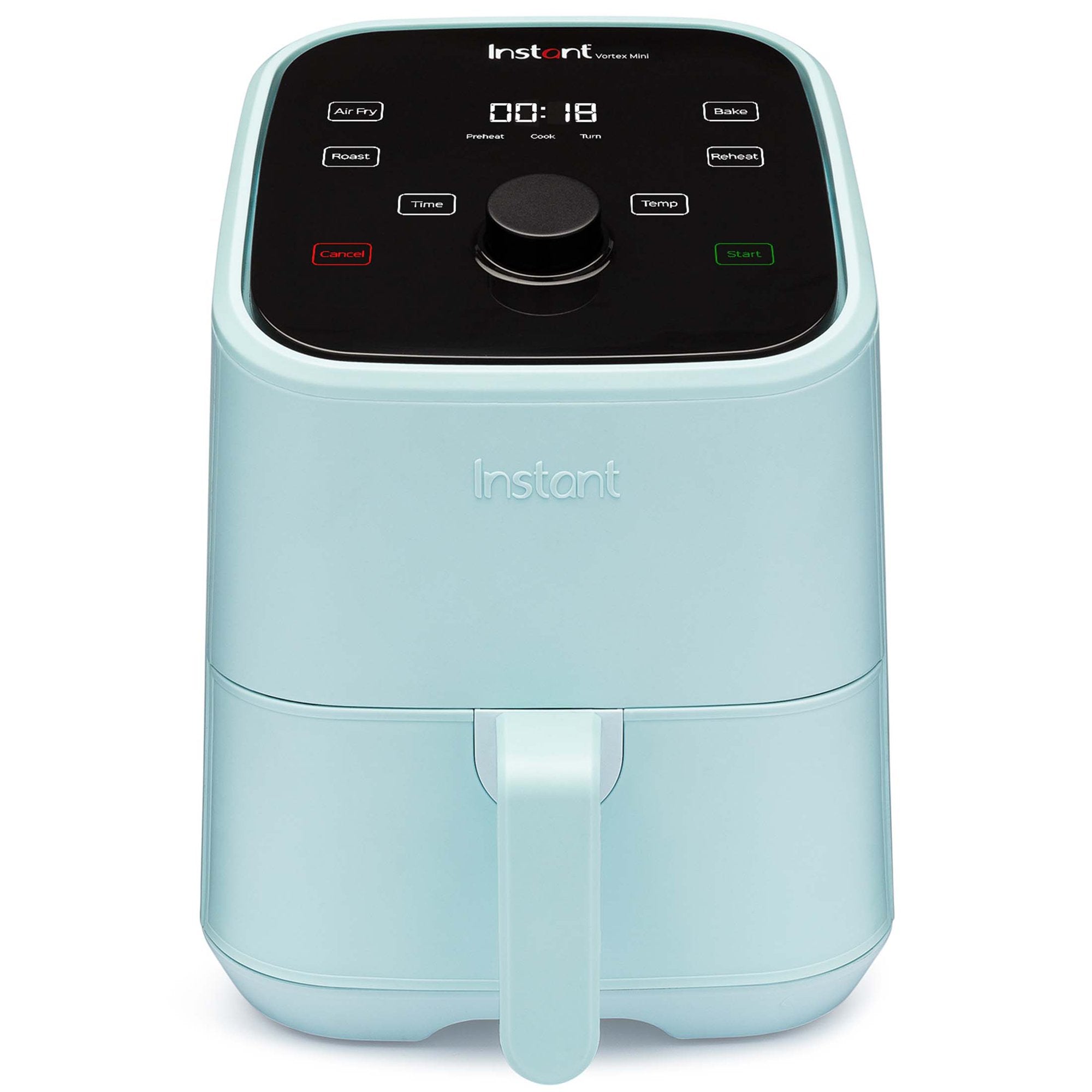 Instant Pot, 2-Quart Vortex Mini Air Fryer Oven, 4-in-1 Oil-Less Stove, Roaster, Toaster, Crisper, Dehydrator, Warmer & More, Aqua