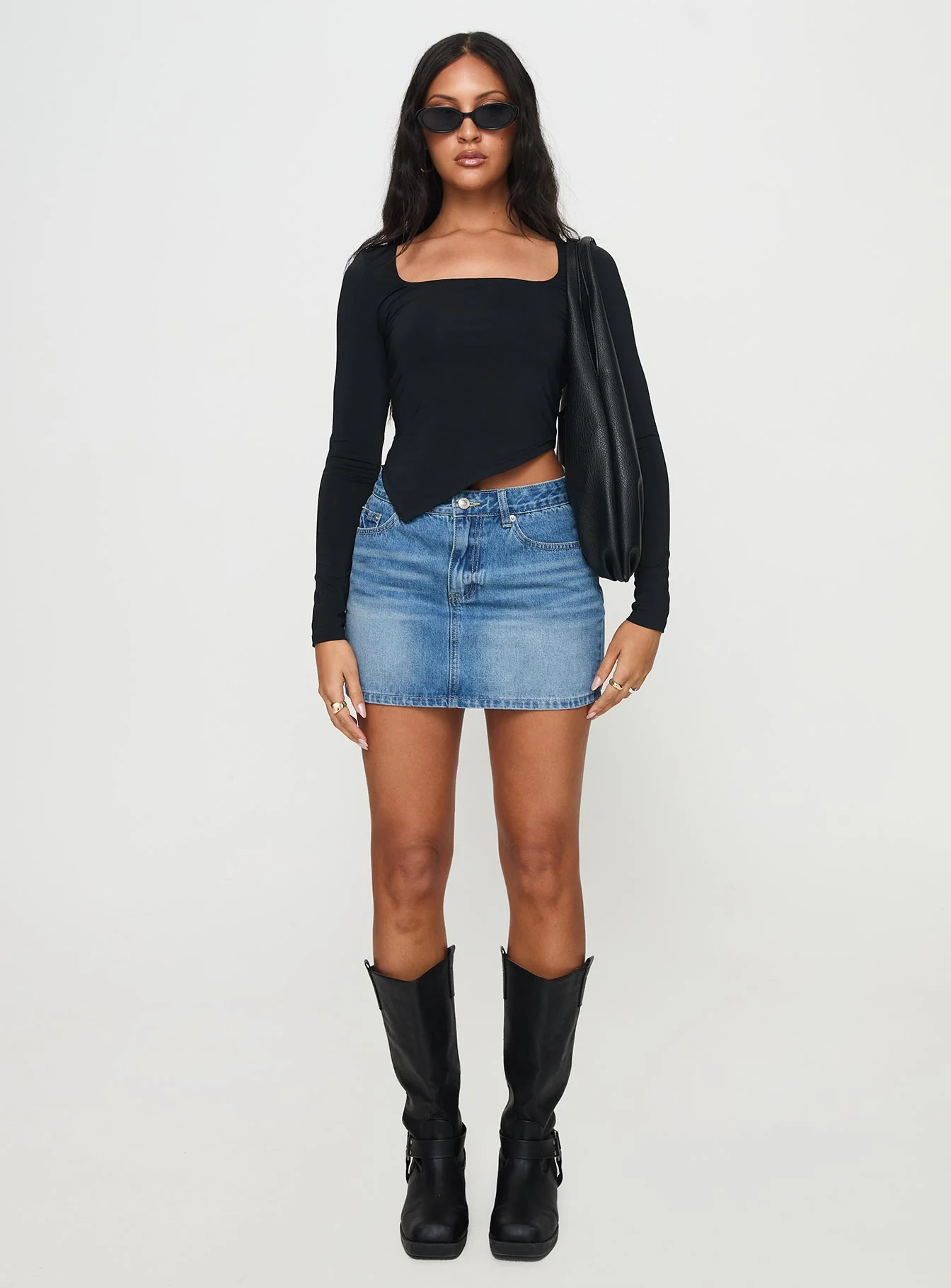 Inca Long Sleeve Top Black