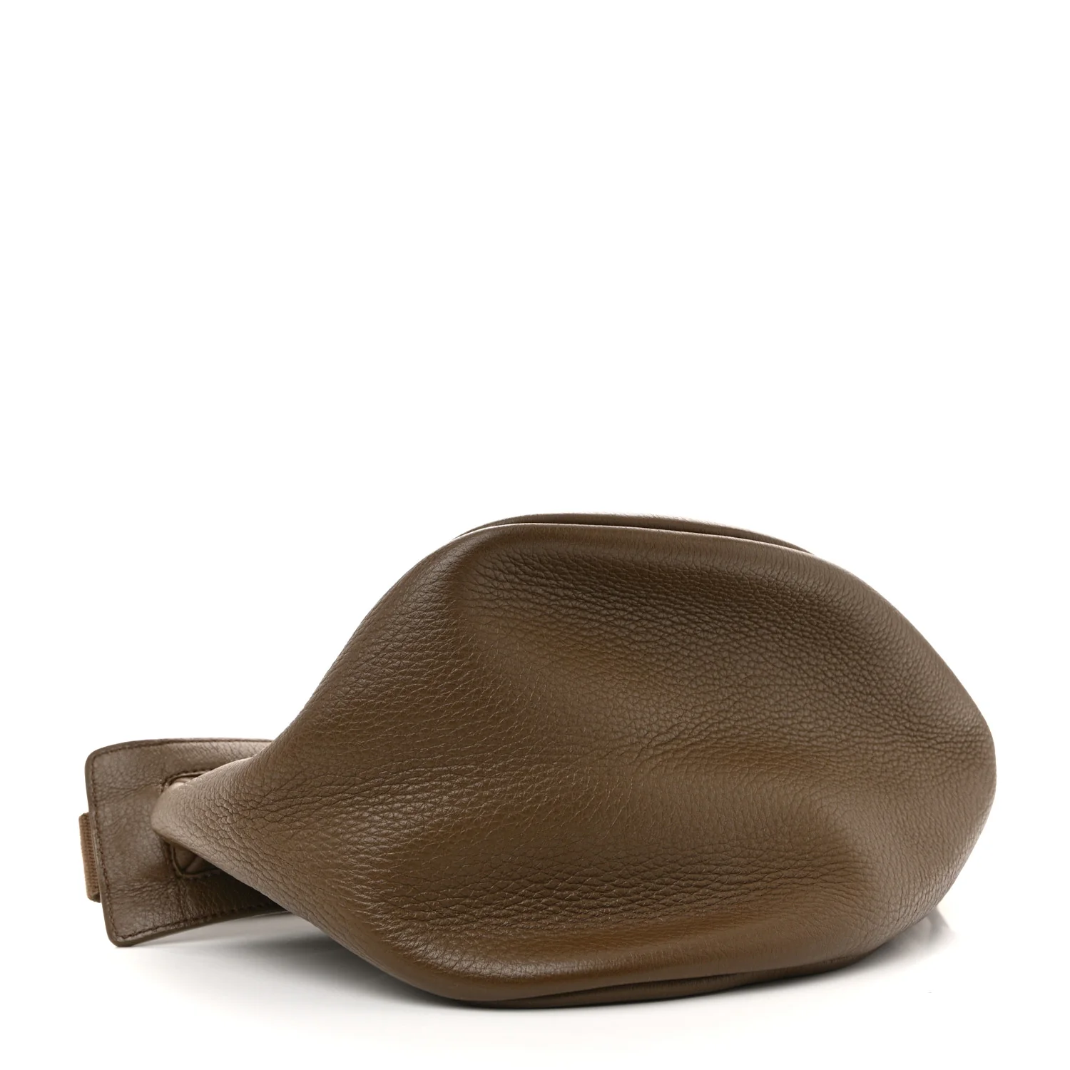 Grained Calfskin Large Slouchy Banana Bag Brunette - Top Club