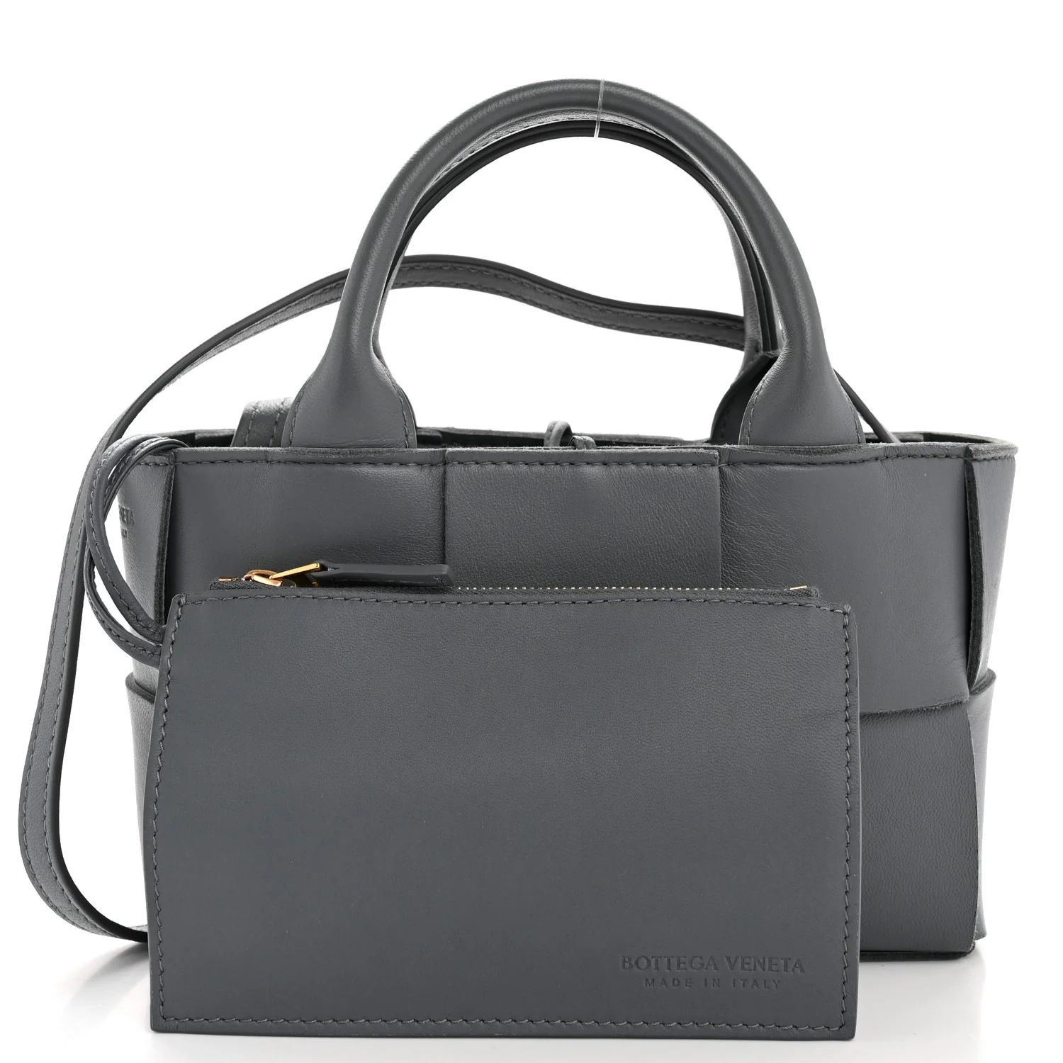 Nappa Maxi Intrecciato Arco Tote Thunder - Top Club