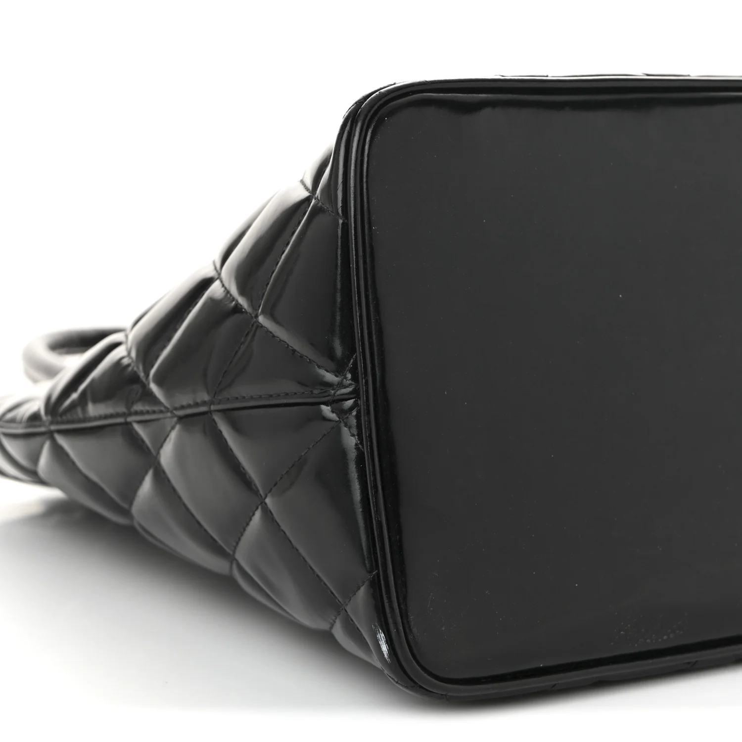 Patent Medallion Tote Black - Top Club