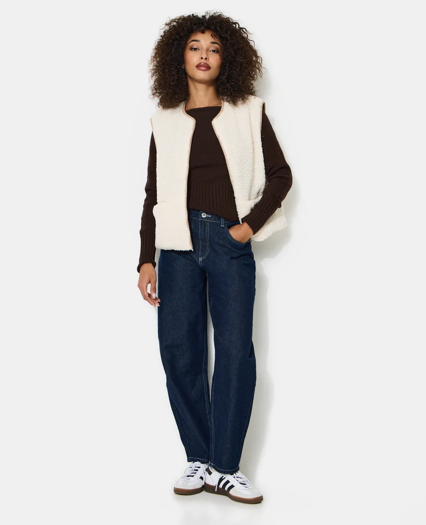 Pimkie Veste sans manches réversible avec sherpa