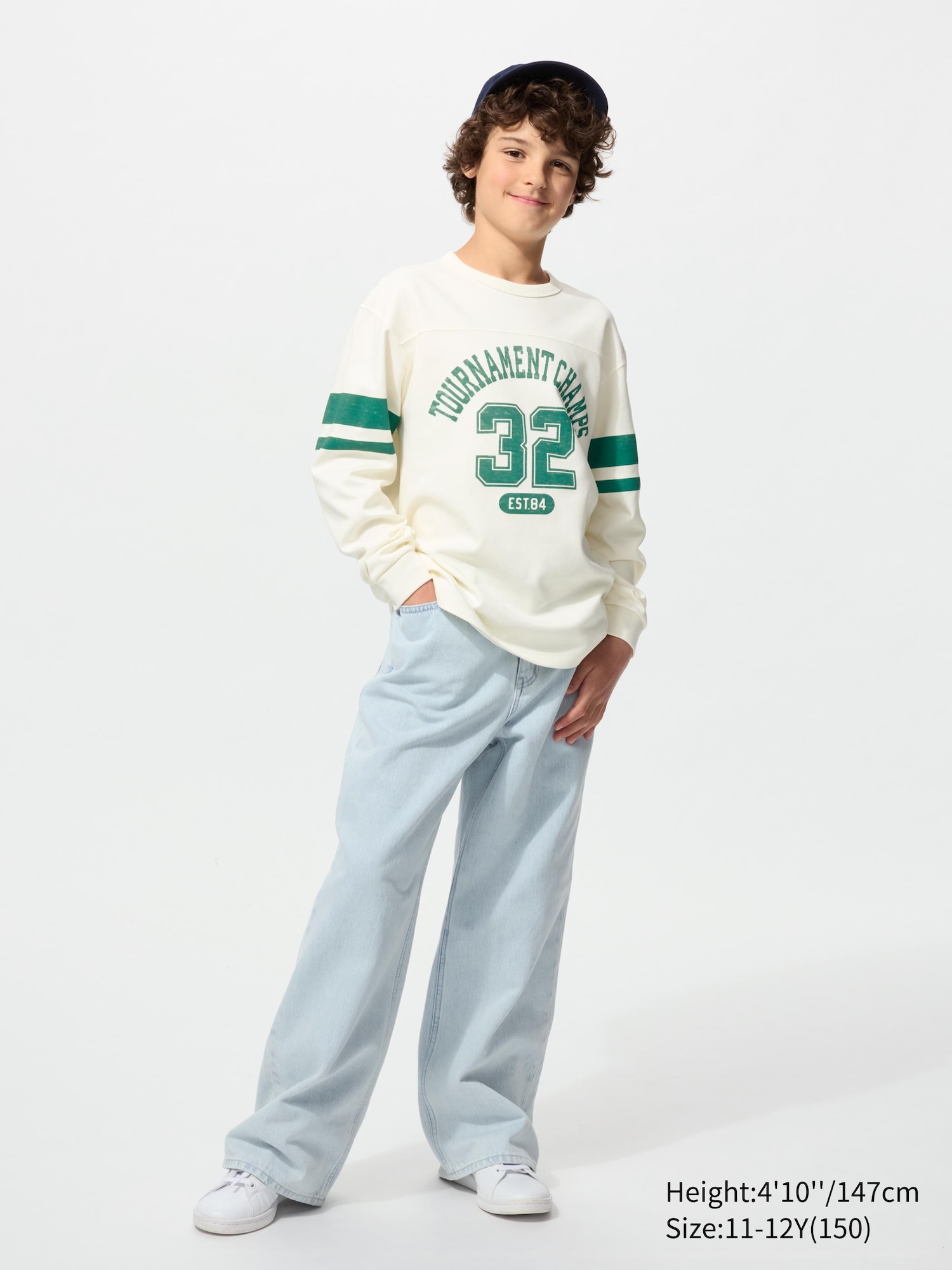 K's AIRism cotton crew neck T/L/graphicA