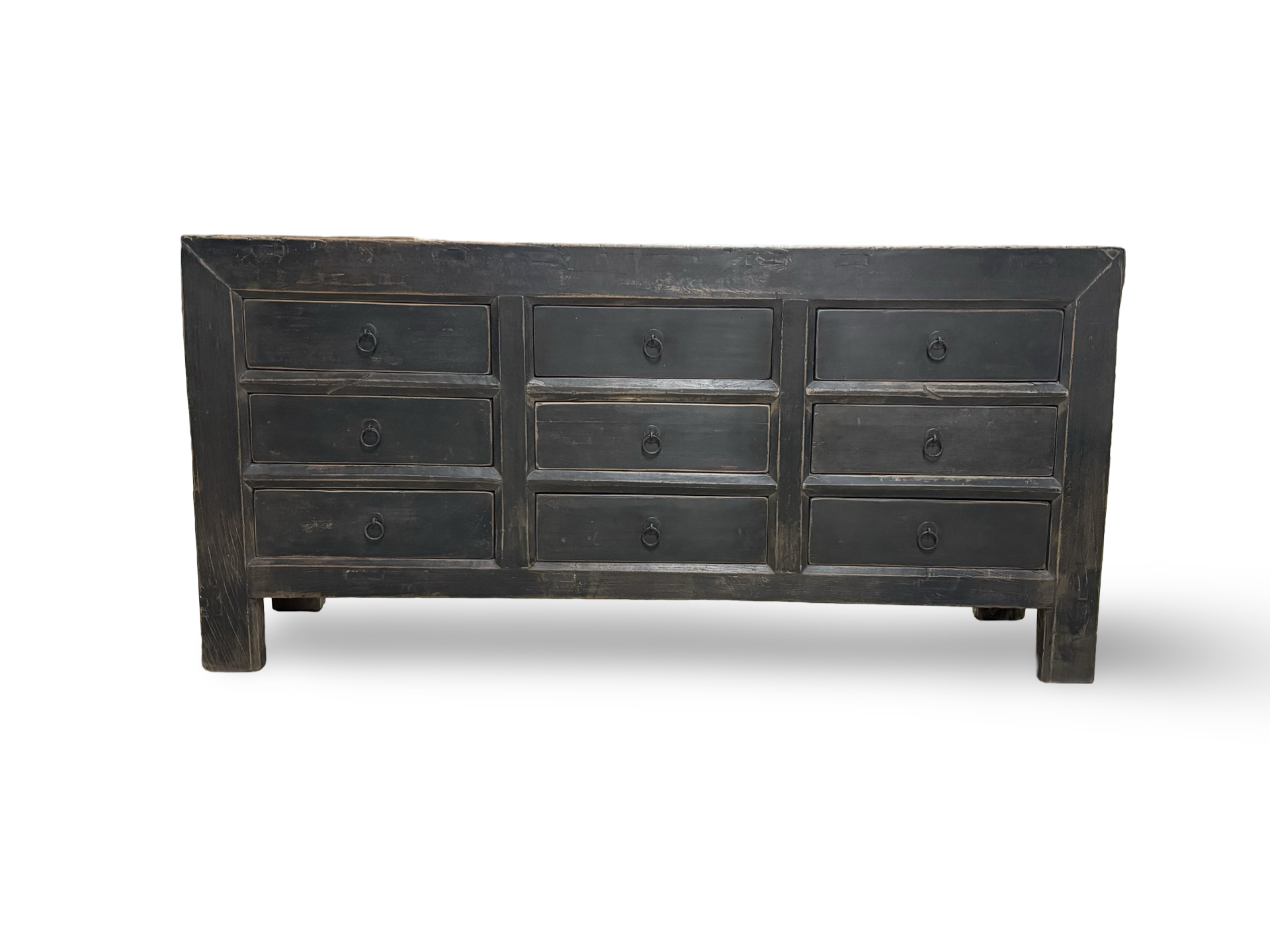 Dressoir 9 lades zwart uniek Dressoir 9 laden zwart uniek