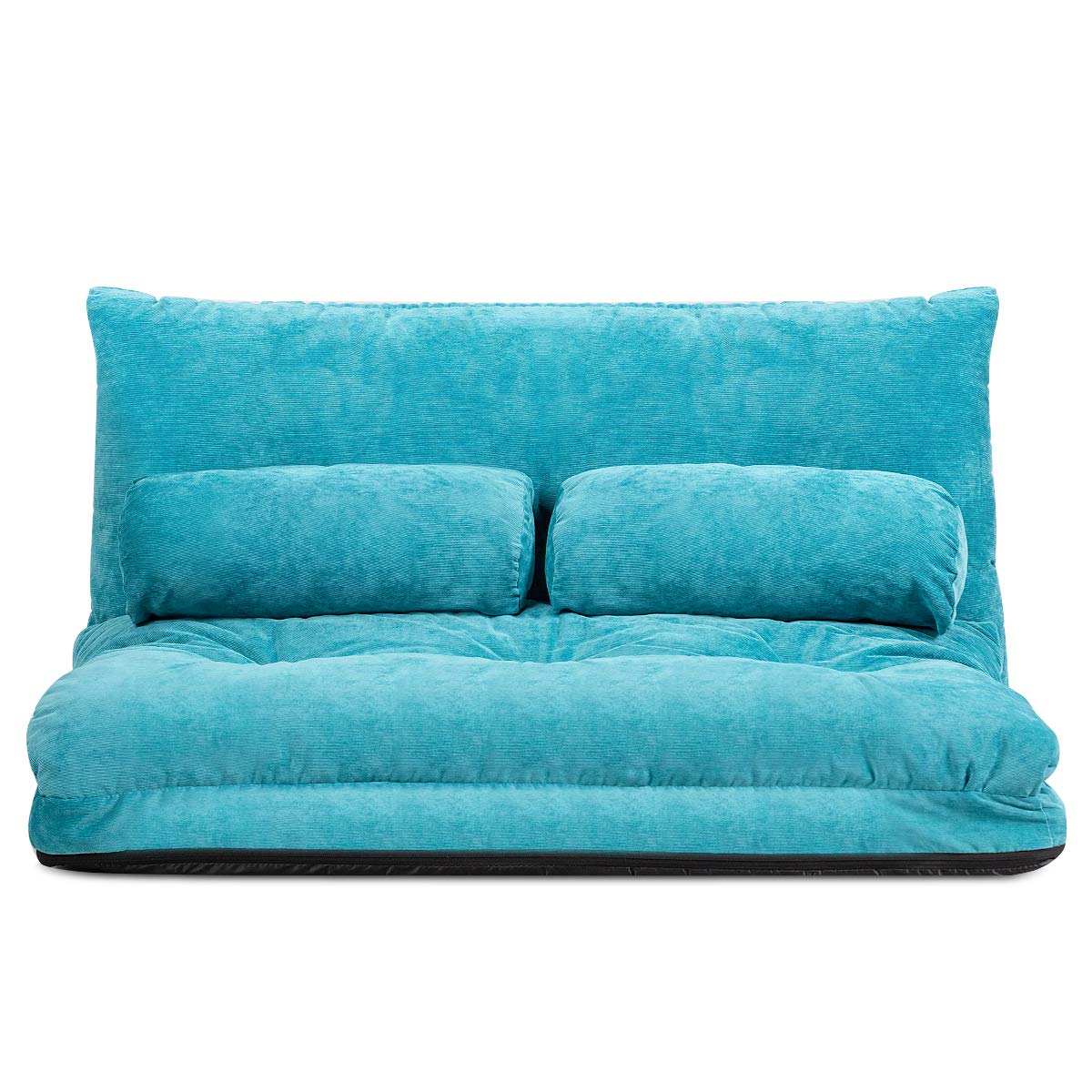 BEFOUNDLOVELY Foldable Floor Lazy Sofa with 2 Pillows