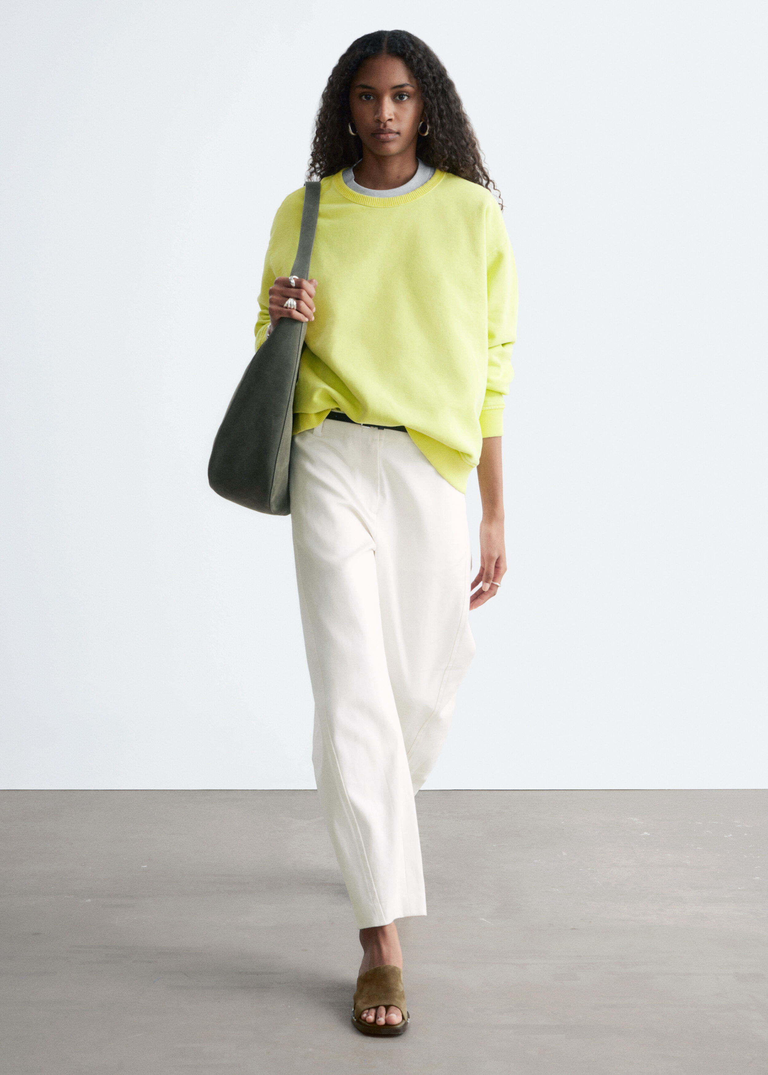 & Other Stories OVERSIZED COTTON-JERSEY SWEATSHIRT