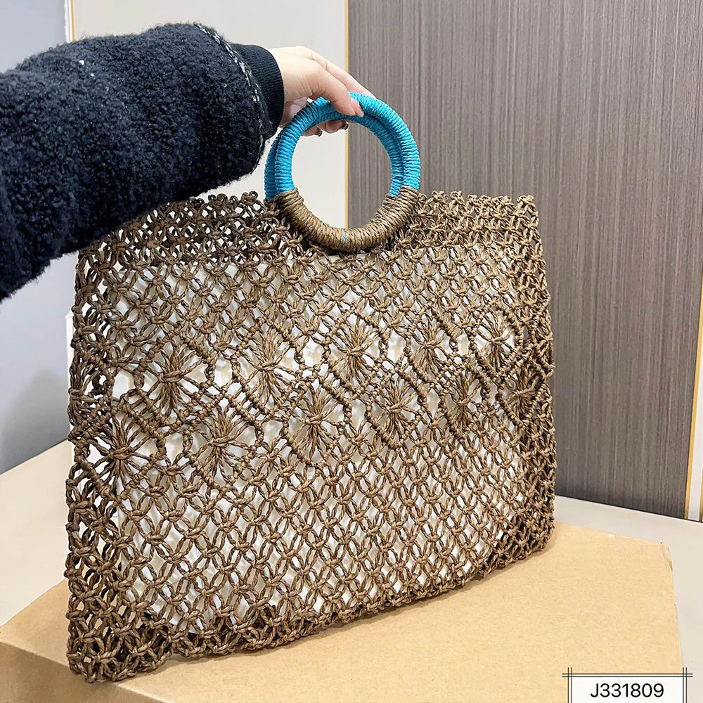 SAINT LAURENT YSL Woven Tote Bag 43x35cm - Top Club