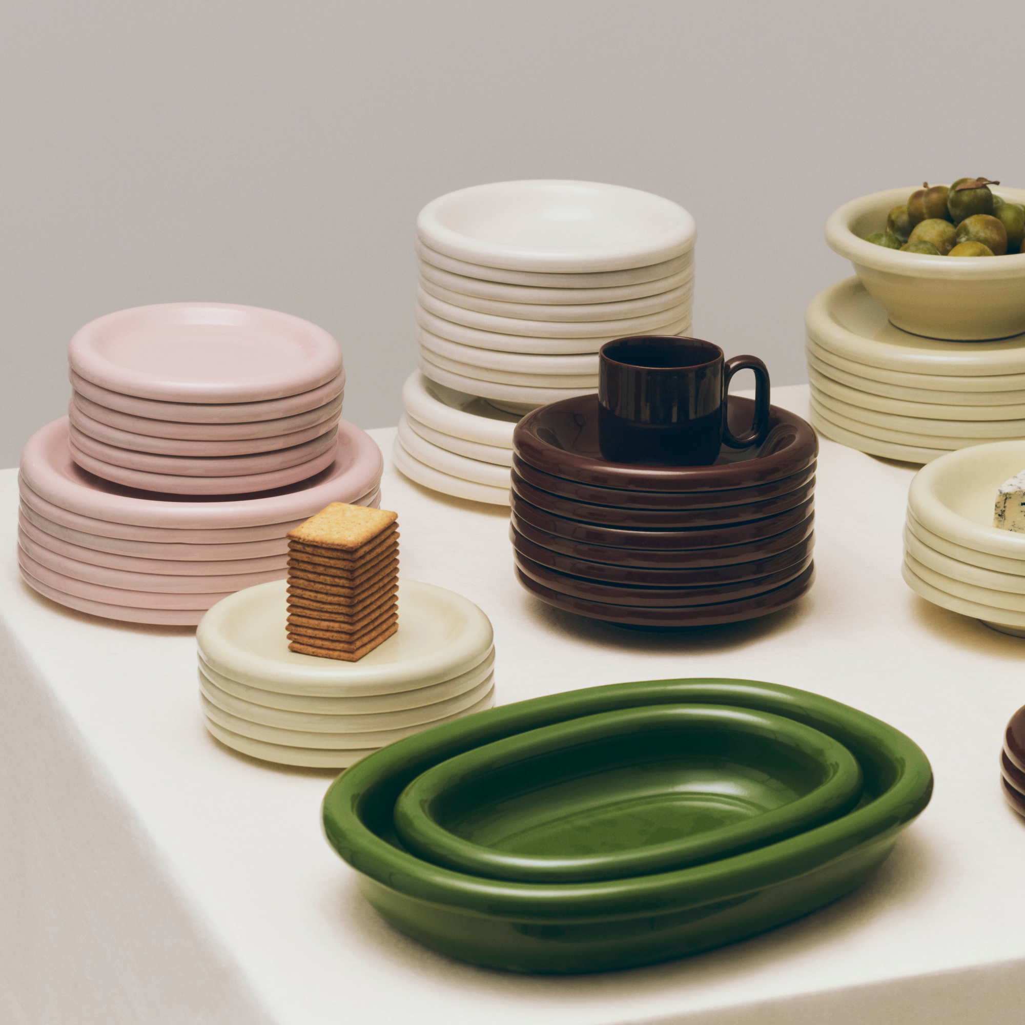 Dinerbord Barro Ø24 cm pink - set van 2