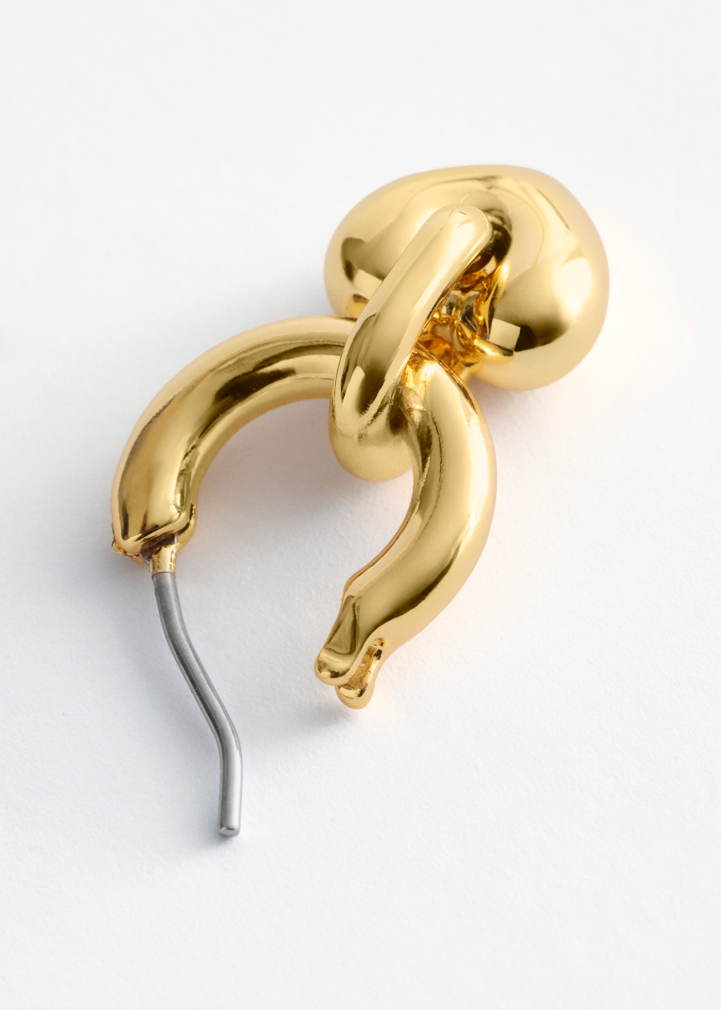 & Other Stories HEART-PENDANT HOOP EARRINGS