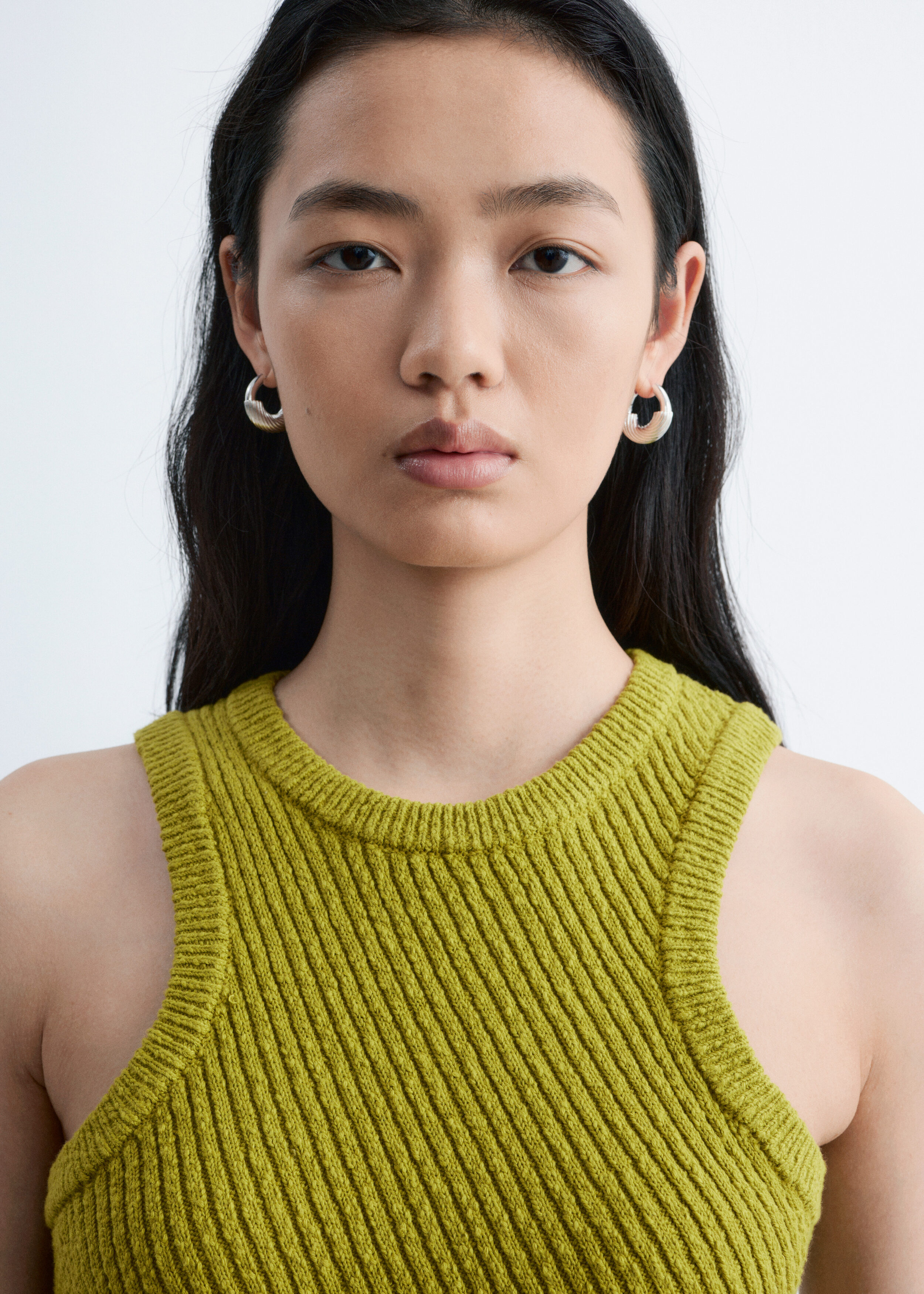 & Other Stories ASYMMETRIC RIB-KNIT TANK