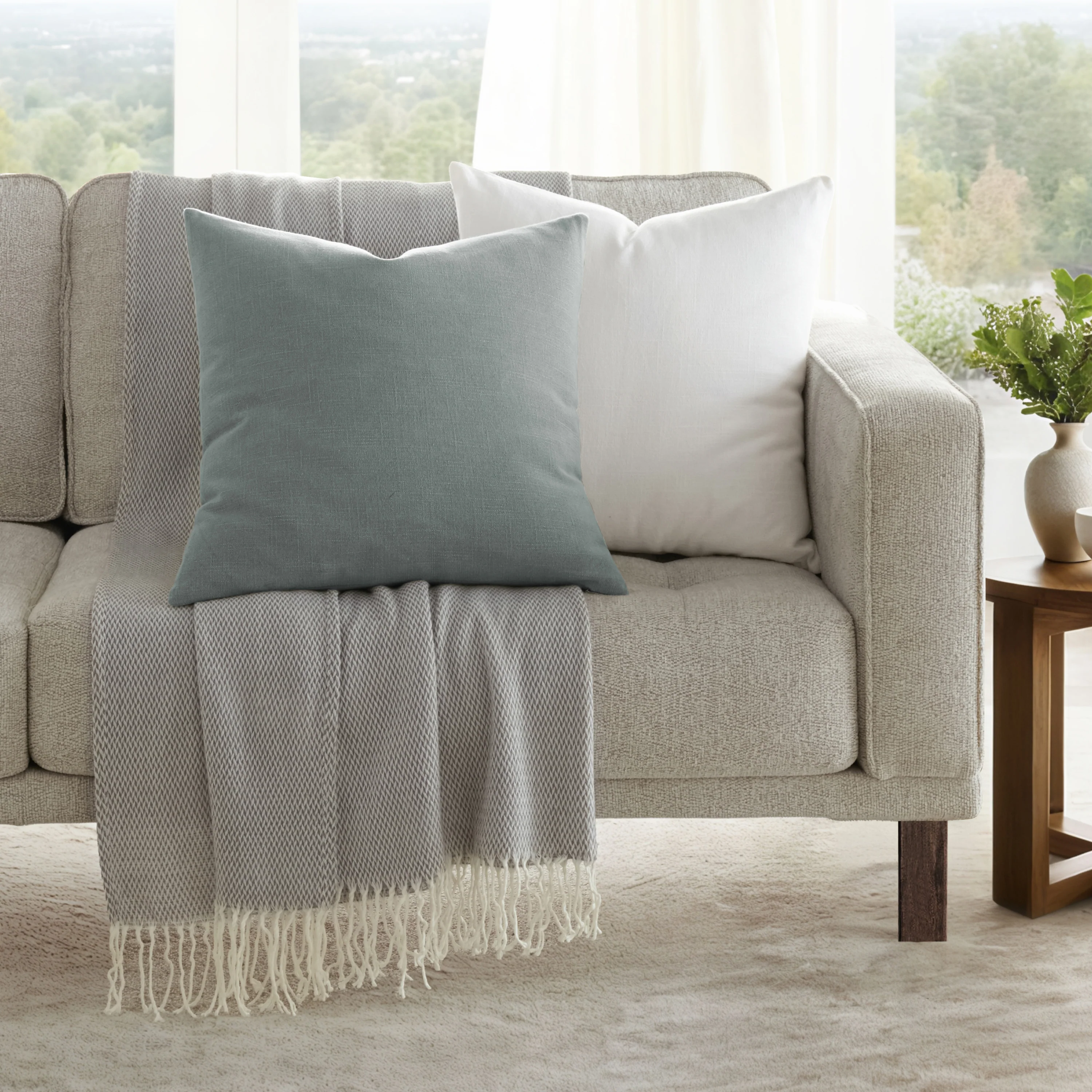 2-Pack Solid Décor Throw Pillows
