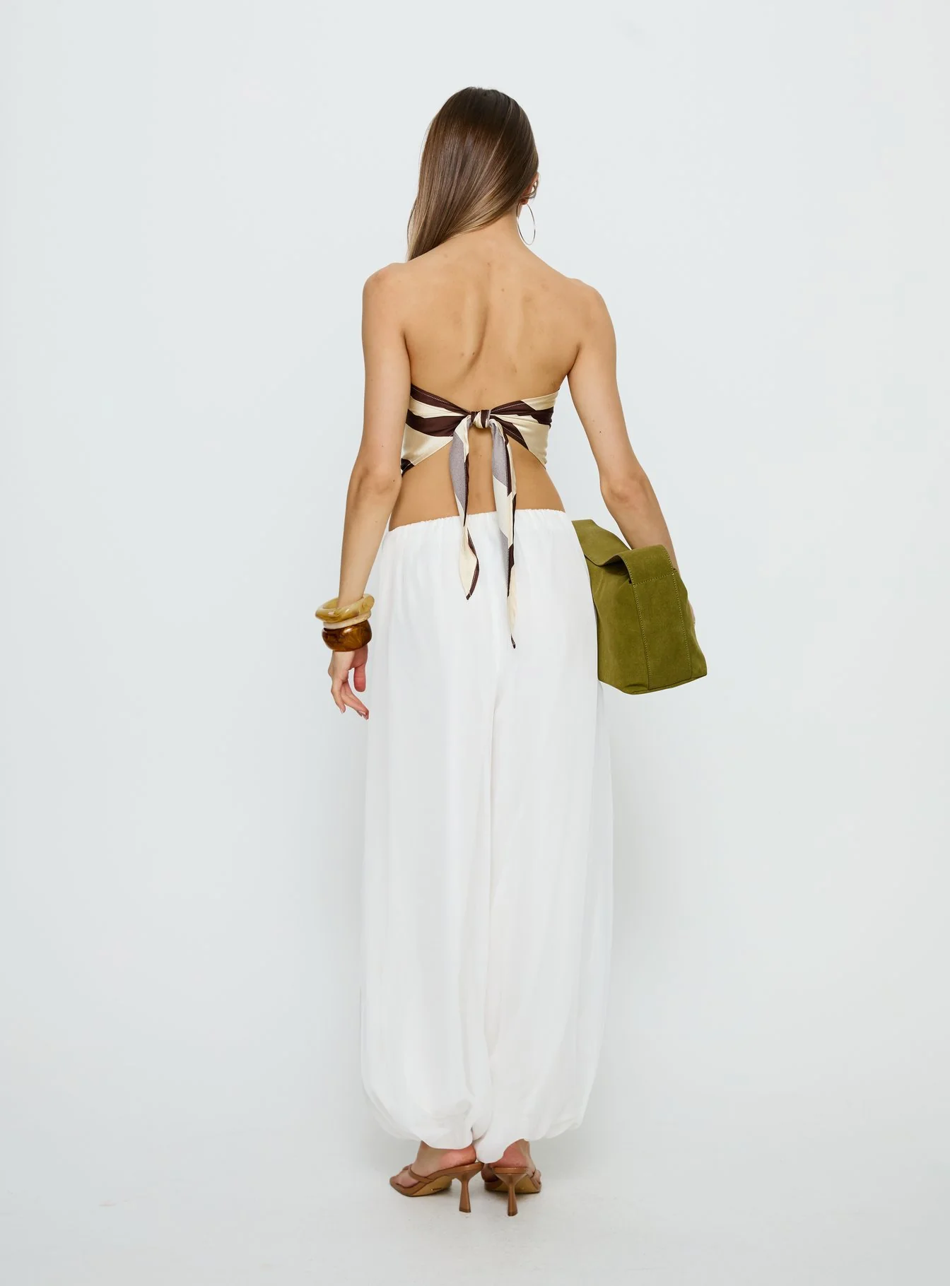 Mirosa Balloon Leg Pants White