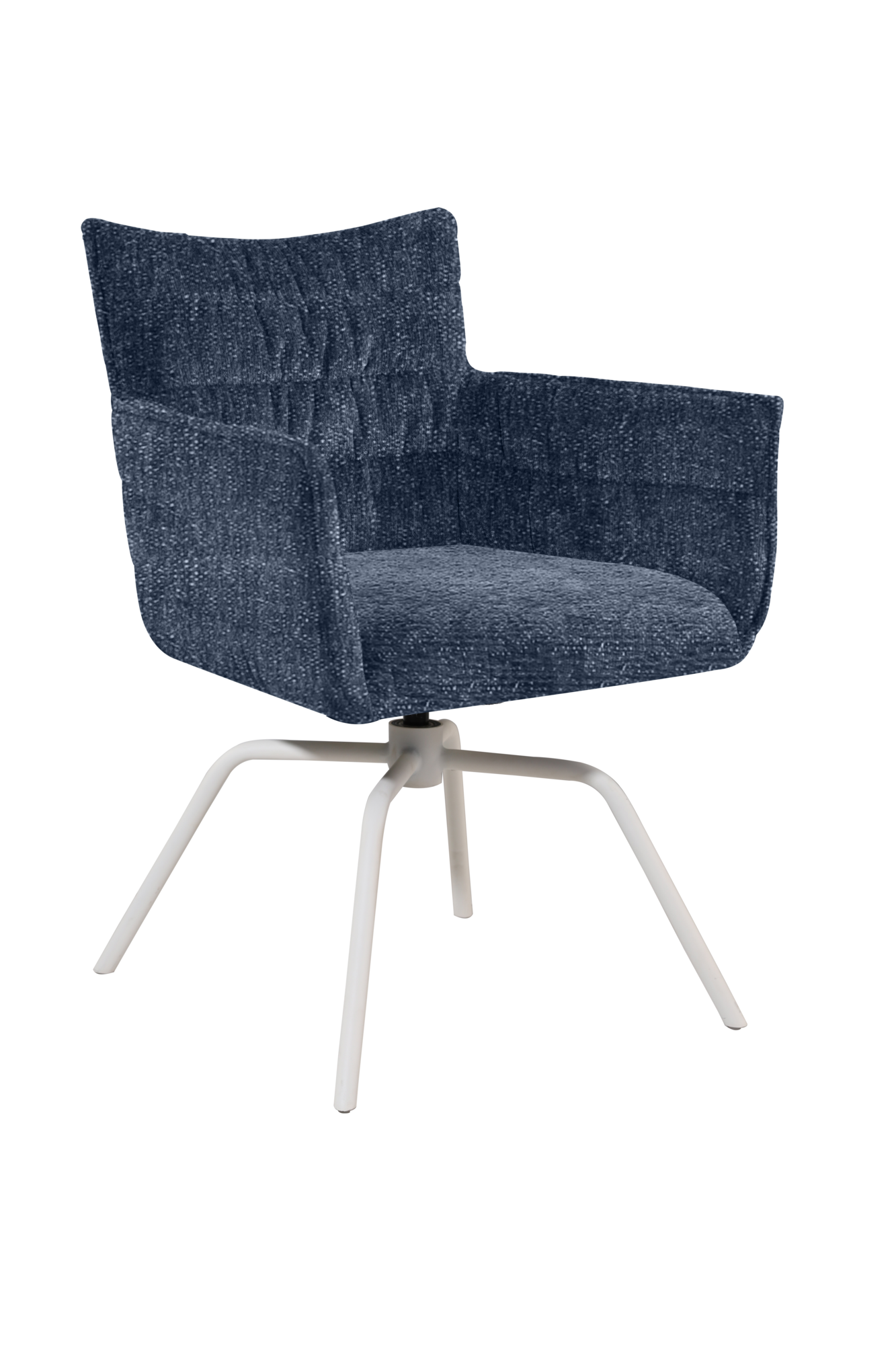 Van C armstoel stof blauw