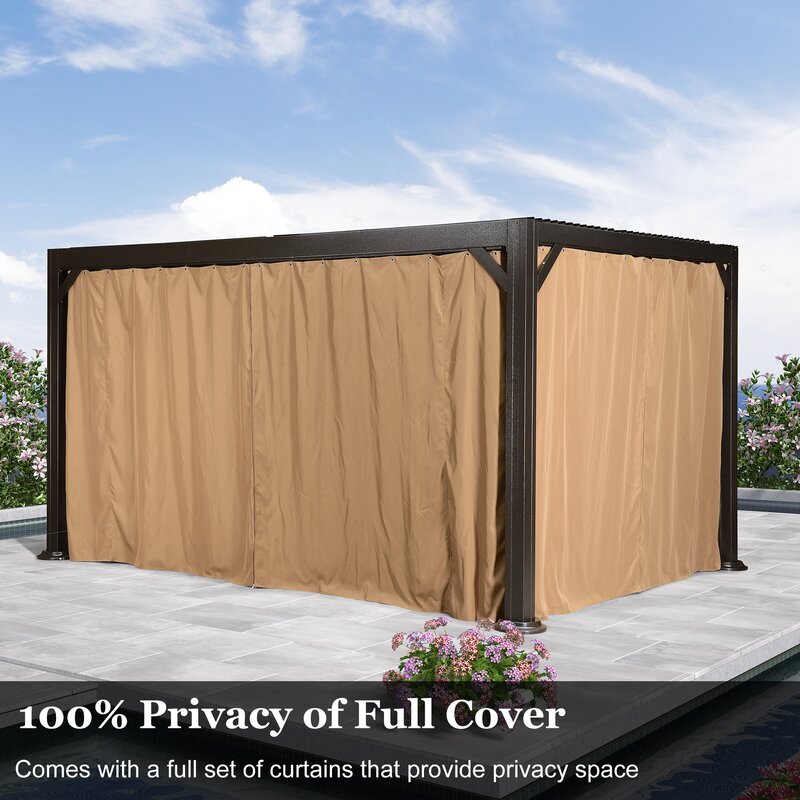 13' W x 10' D Aluminum Pergola