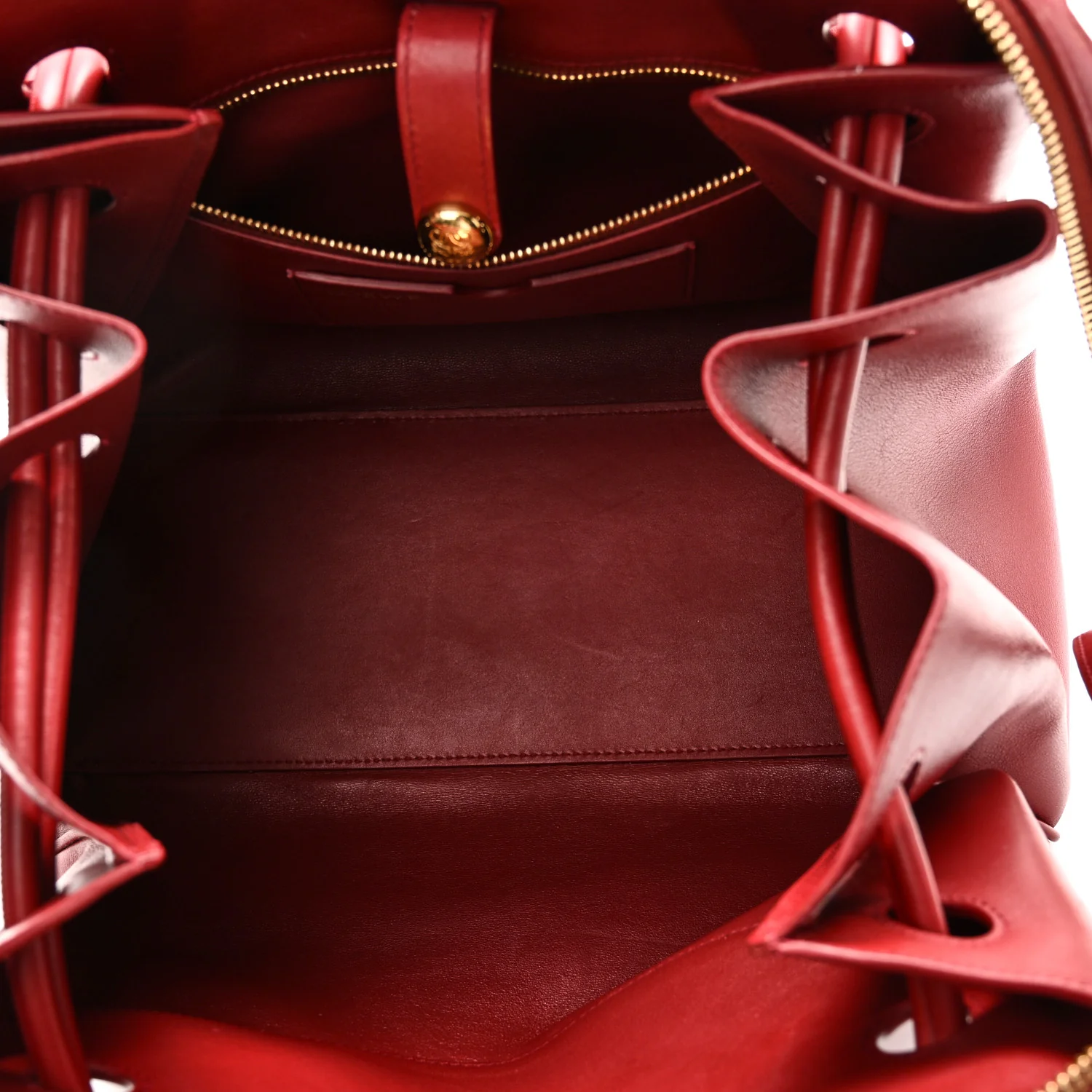 Supple Calfskin Medium Madrid Bag Dark Burgundy - Top Club