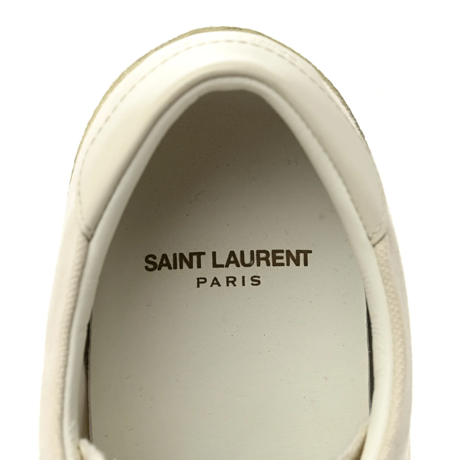 Distressed Canvas Court Classic Sneakers 37 Panna - Top Club