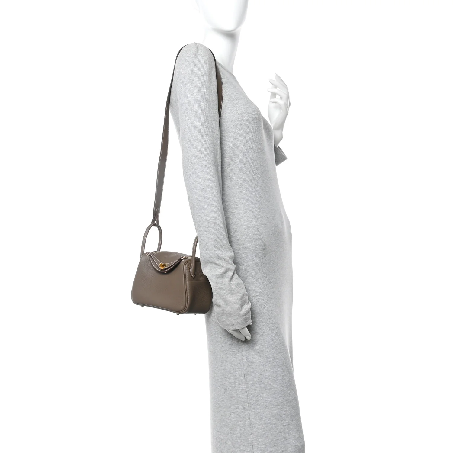 Taurillon Clemence Mini Lindy 20 Etoupe