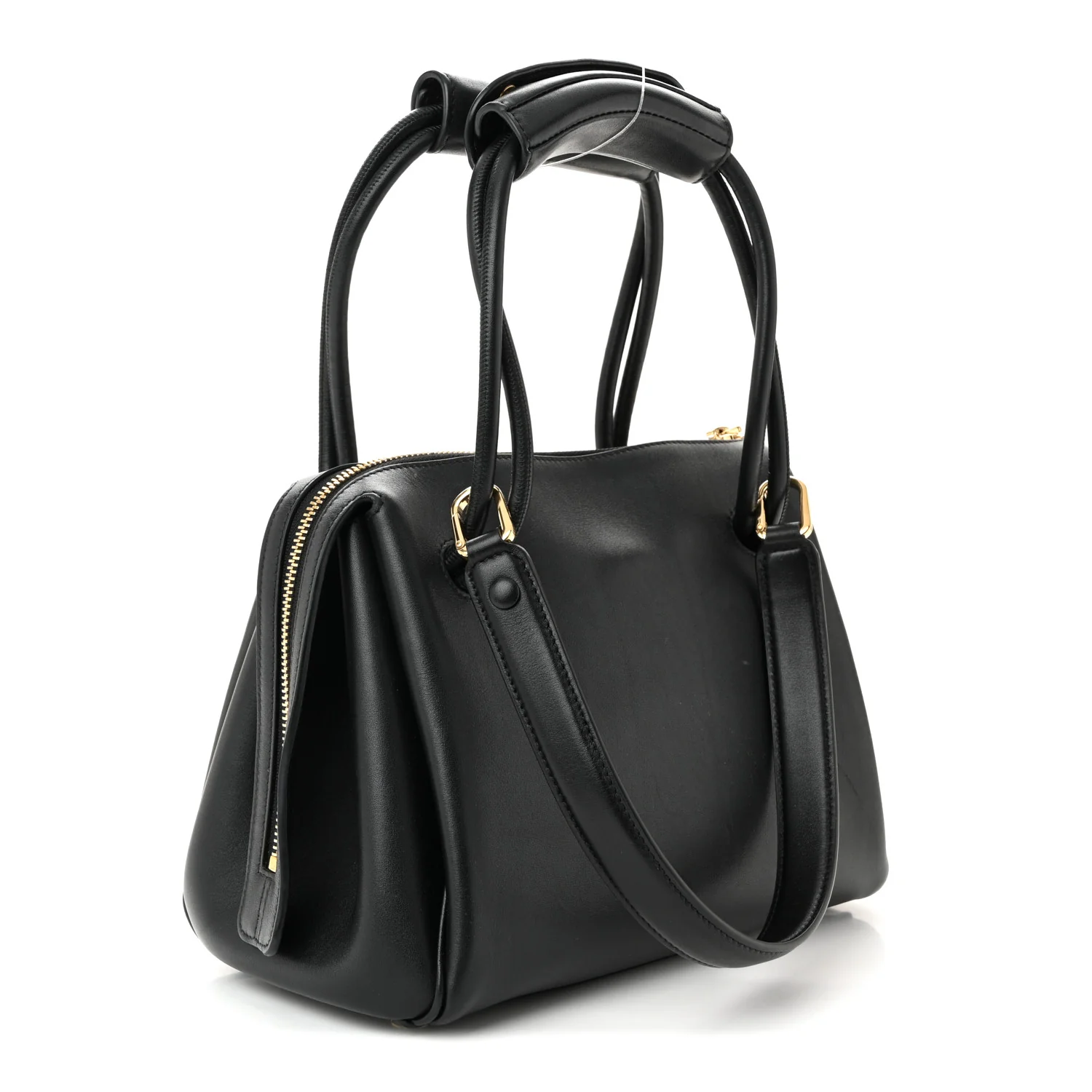 Supple Calfskin Small Madrid Bag Black - Top Club