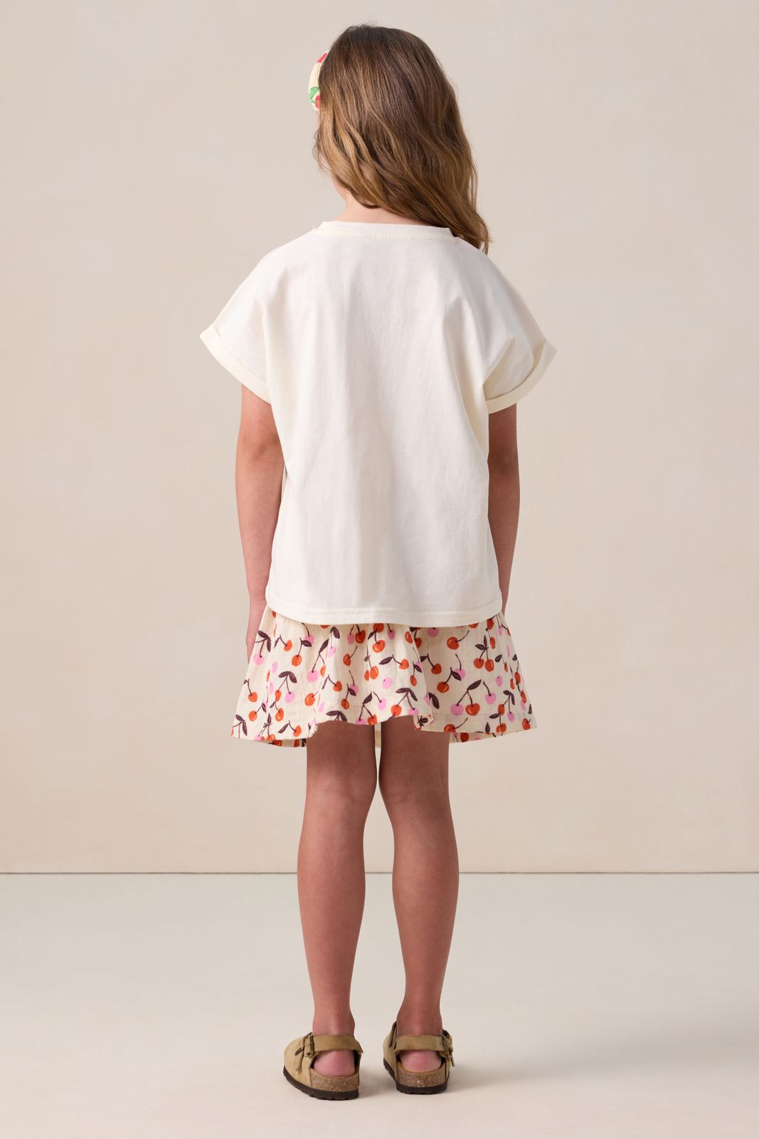 Wit T-shirt met artwork