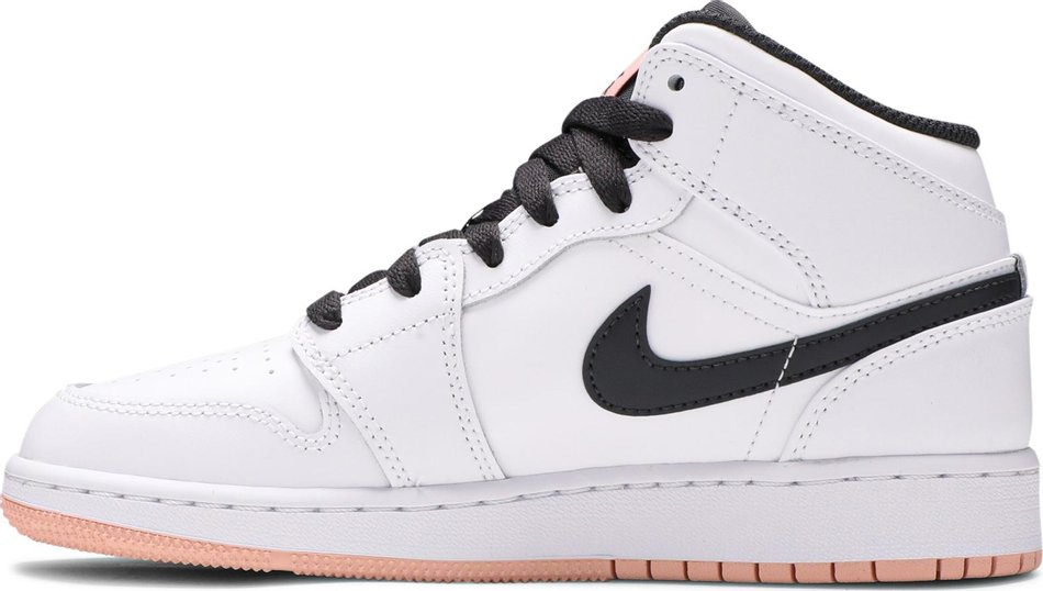 Air Jordan 1 Mid GS  White Arctic Orange  554725-180 - Sneaker Replica Workshop