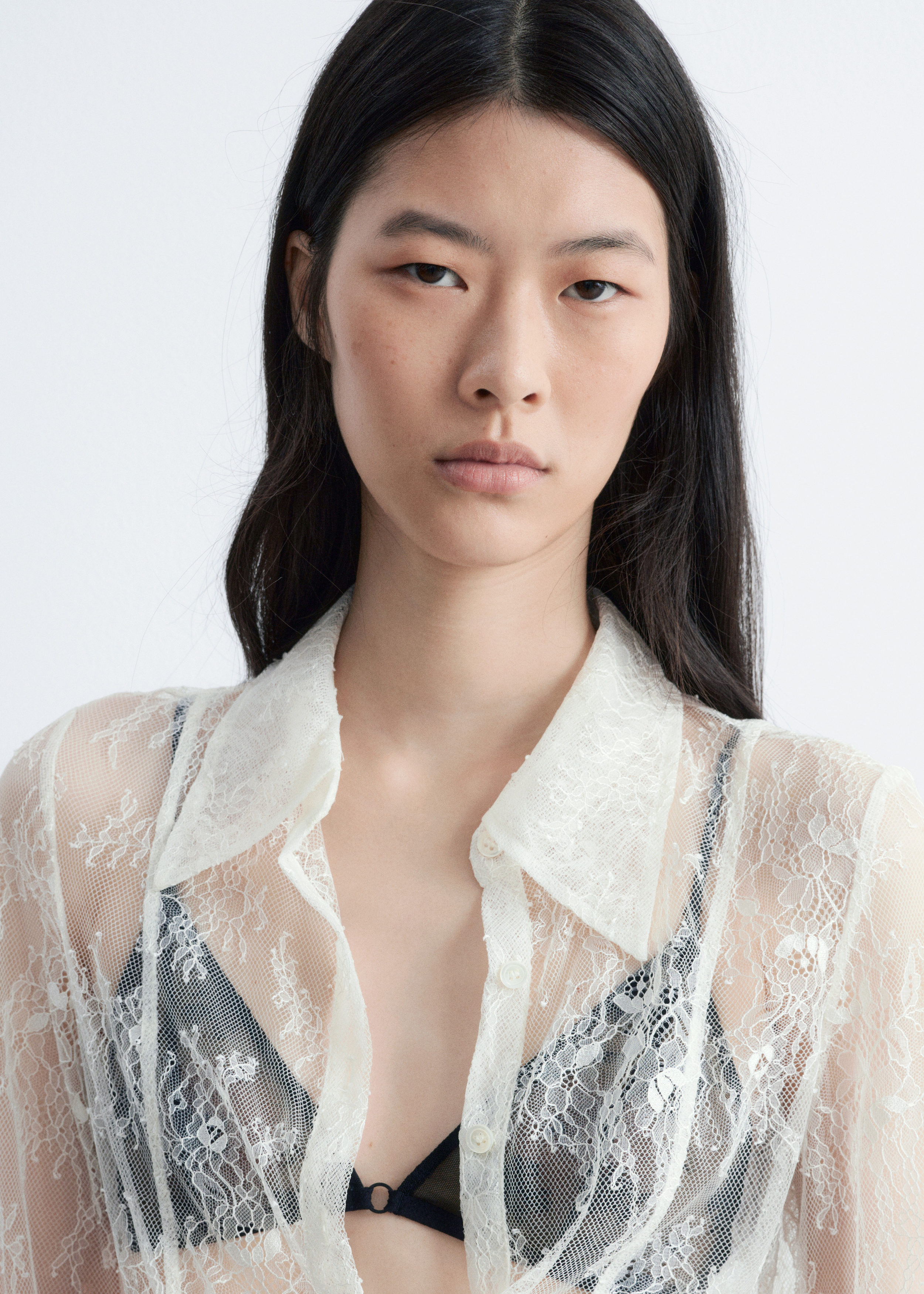 & Other Stories TAPERED LACE SHIRT