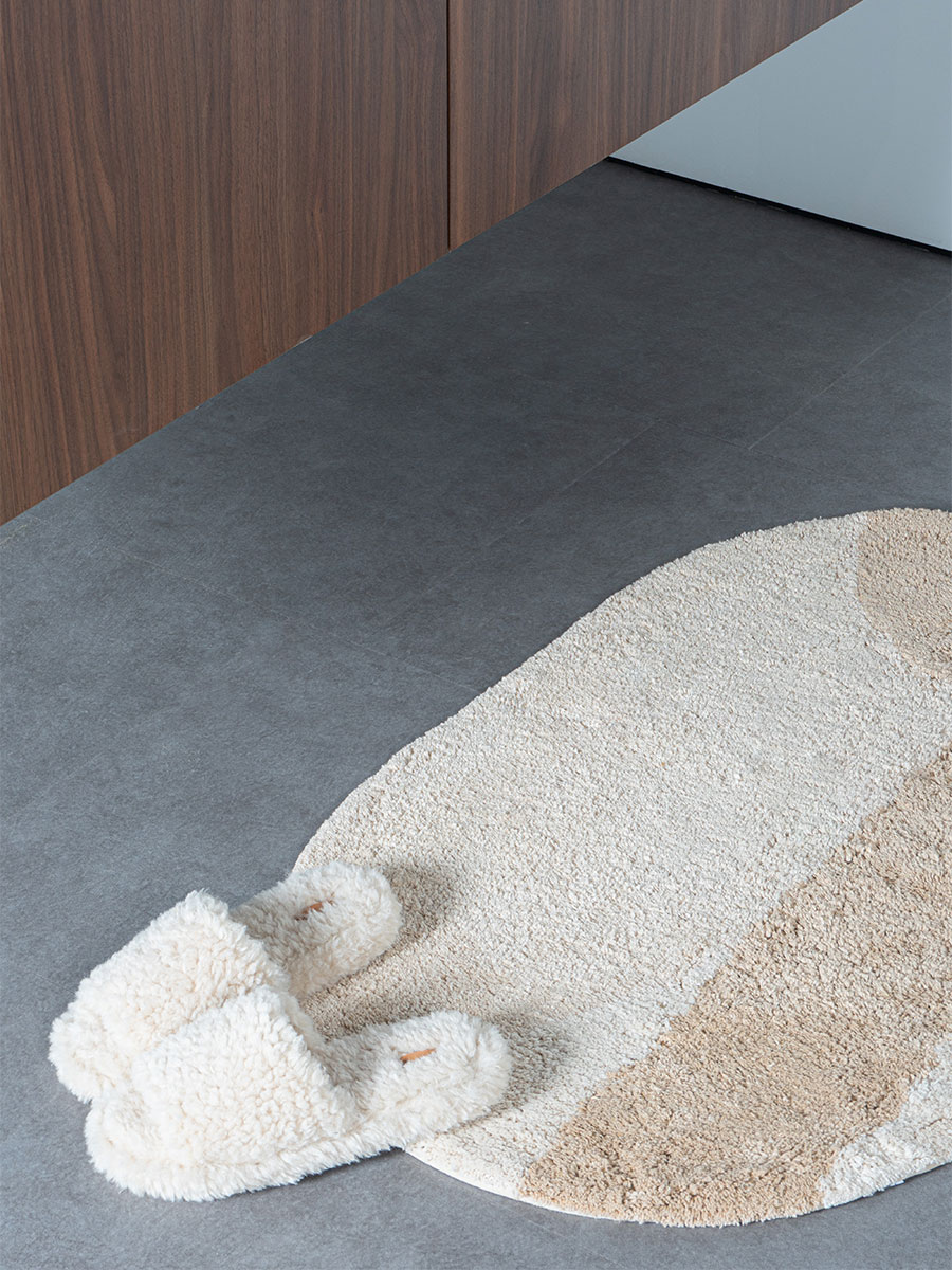 Badmat Bowie Creme Ovaal 60 x 100 cm