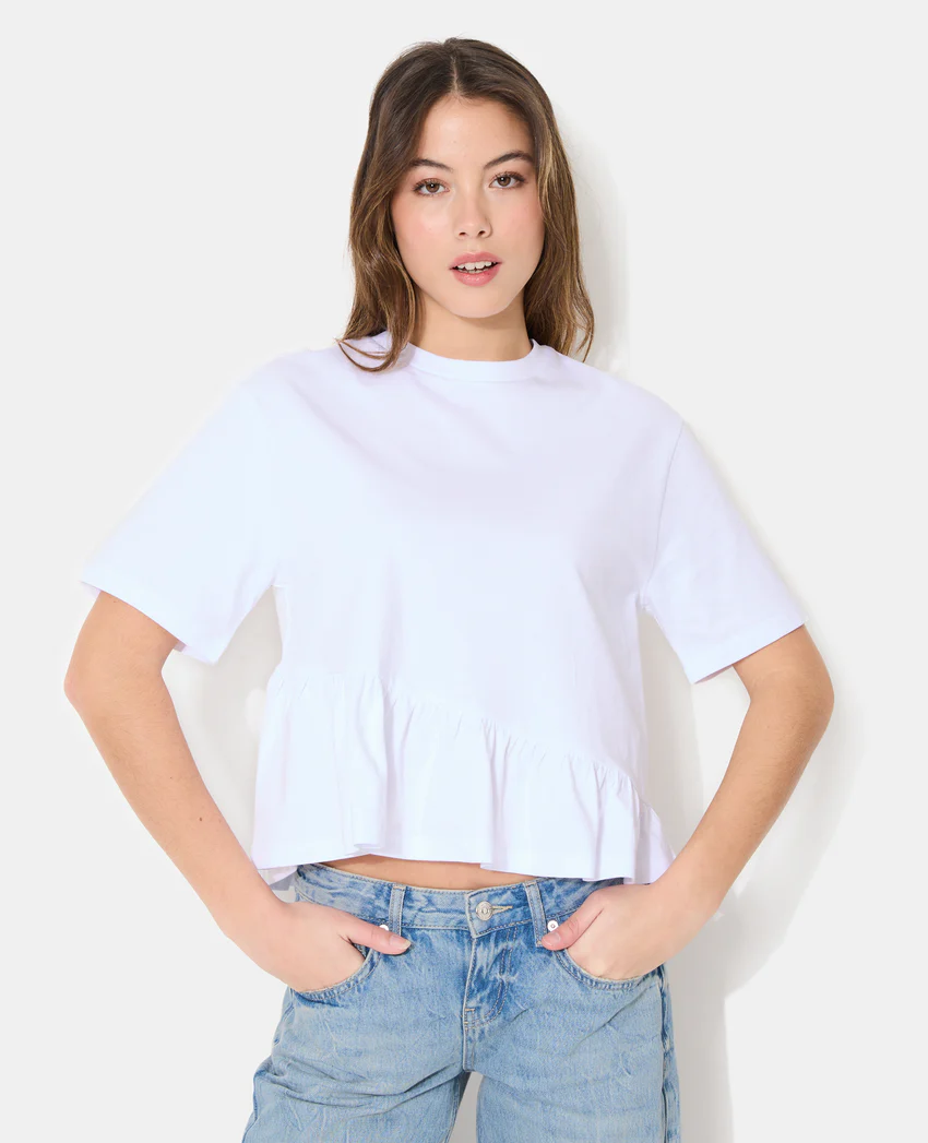 Pimkie T-shirt avec volant asymétrique