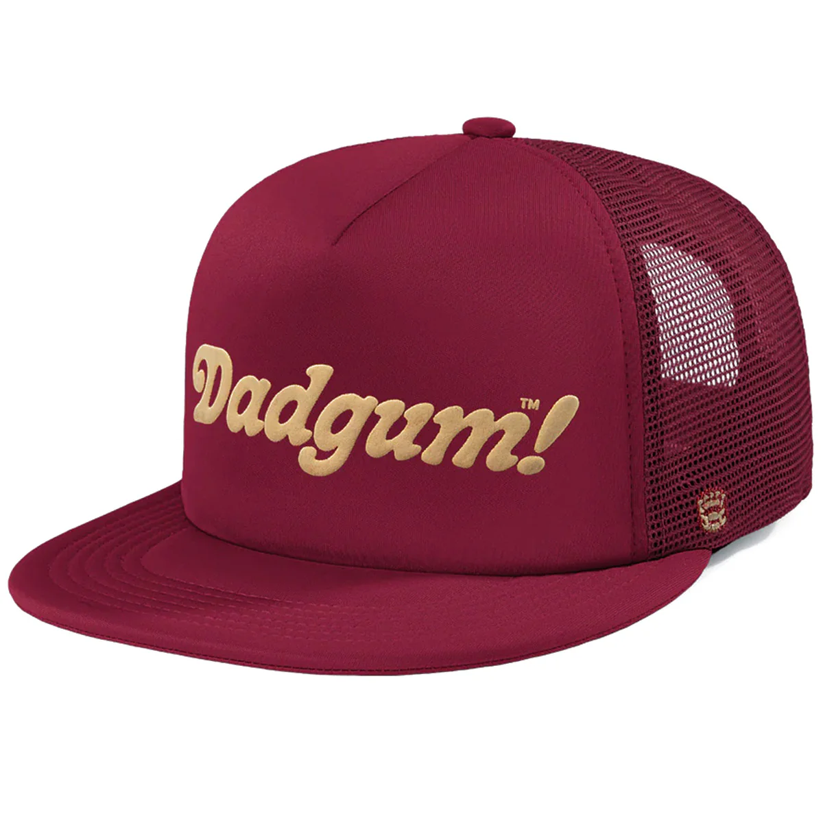Homefield Men's Dadgum! Adjustable Foam Front Trucker - Garnet - MoB Apparel