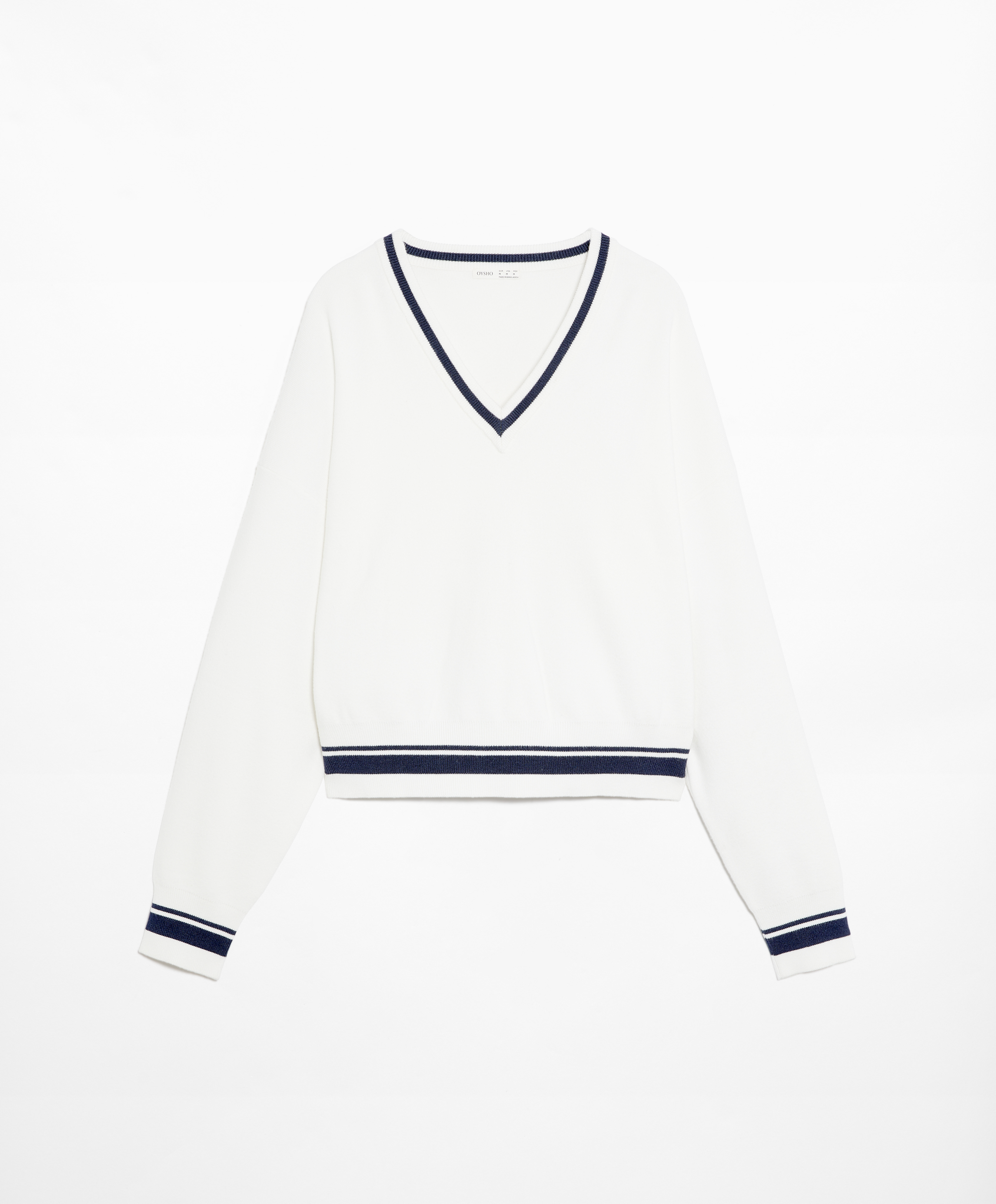 OYSHO V-neck knit sweater